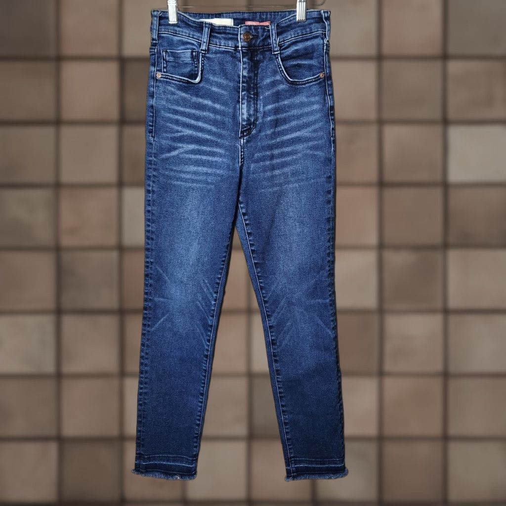 Vintage Pilcro The Cigarette Slim Straight Released Hem High Rise Jeans-Size 28 Women Blue Denim Cotton Blend Slim Fit 5-Pocket Size 28" / US 6 / IT 42 - 1 Thumbnail