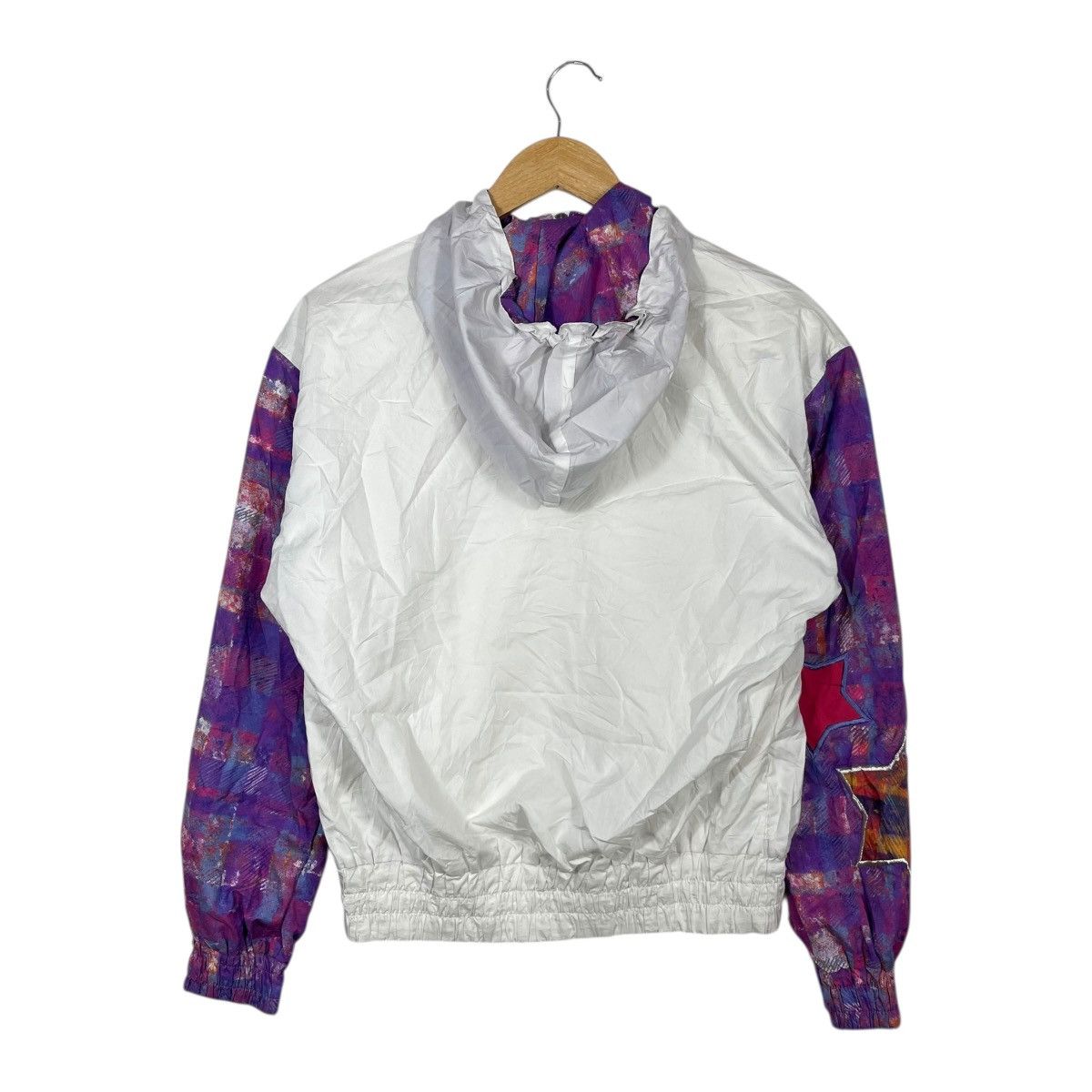 Ellesse Vintage Ellesse Windbreaker Jacket White Purple Graphic Size US L / EU 52-54 / 3 - 4 Thumbnail