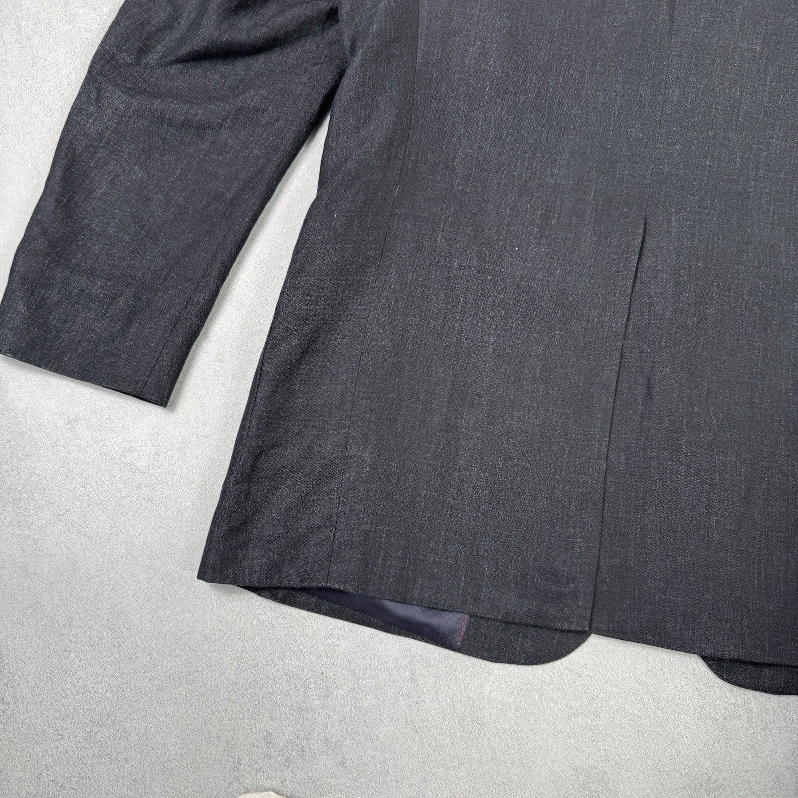 Burberry Burberry Men Linen Blazer Size 50 Black Size 40R - 17 Thumbnail