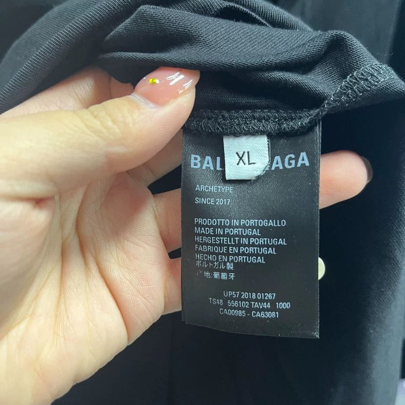 Balenciaga Balenciaga White Label Black Coke Printed Logo Short Sleeve Size US M / EU 48-50 / 2 - 8 Thumbnail
