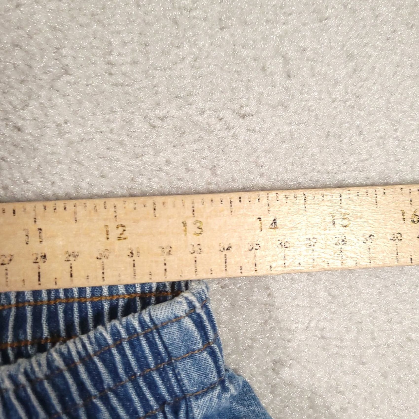 Vintage VINTAGE Cabin Creek Pull On Jeans Blue Elastic Waist Straight Leg Women 10 Size 32" / US 10 / IT 46 - 3 Thumbnail