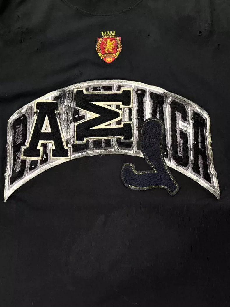 Balenciaga Balenciaga Black Embroidered Short Sleeve T Size US S / EU 44-46 / 1 - 3 Thumbnail