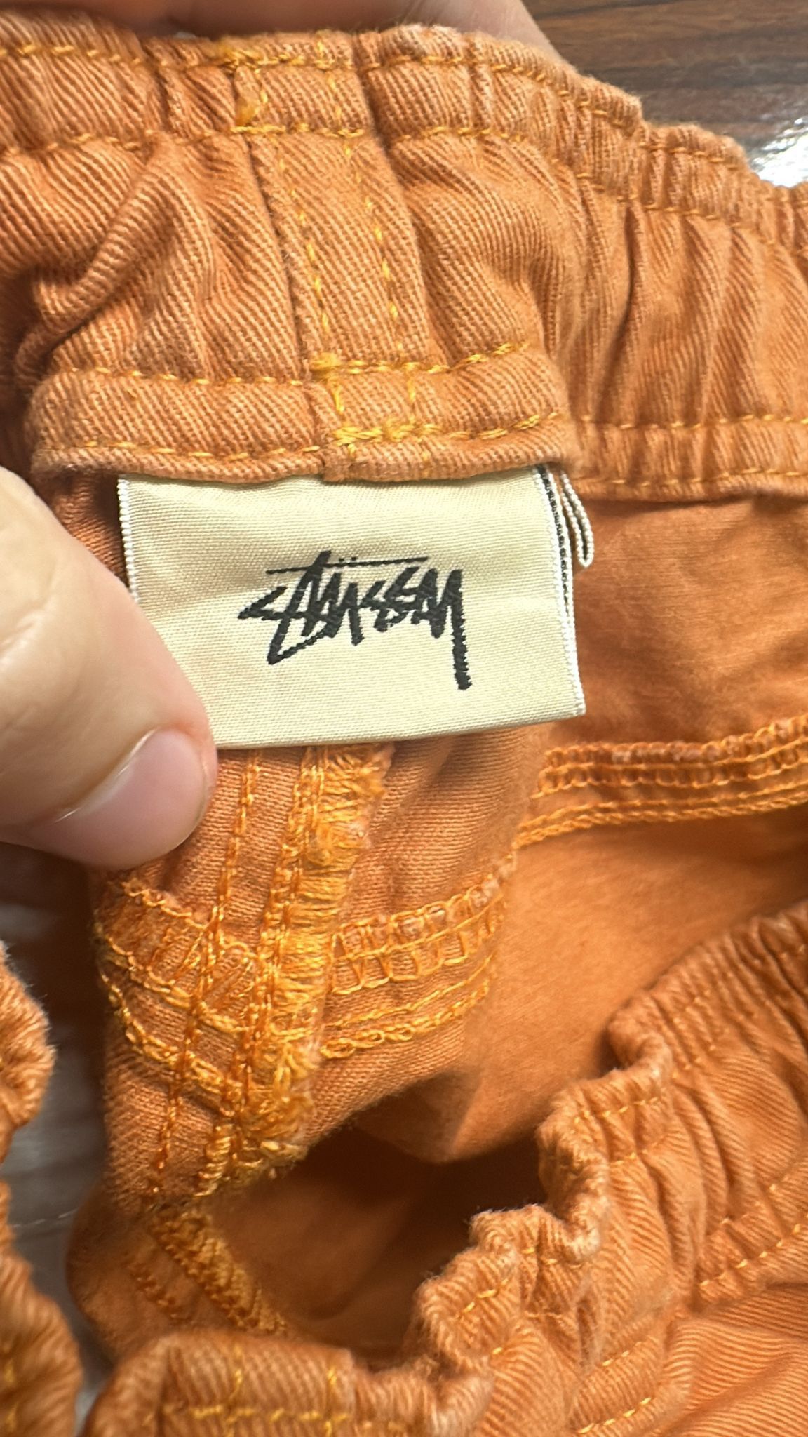 Stussy × Vintage Stüssy Brushed Beach Pant 'Orange' Size Small Size US 30 / EU 46 - 6 Thumbnail