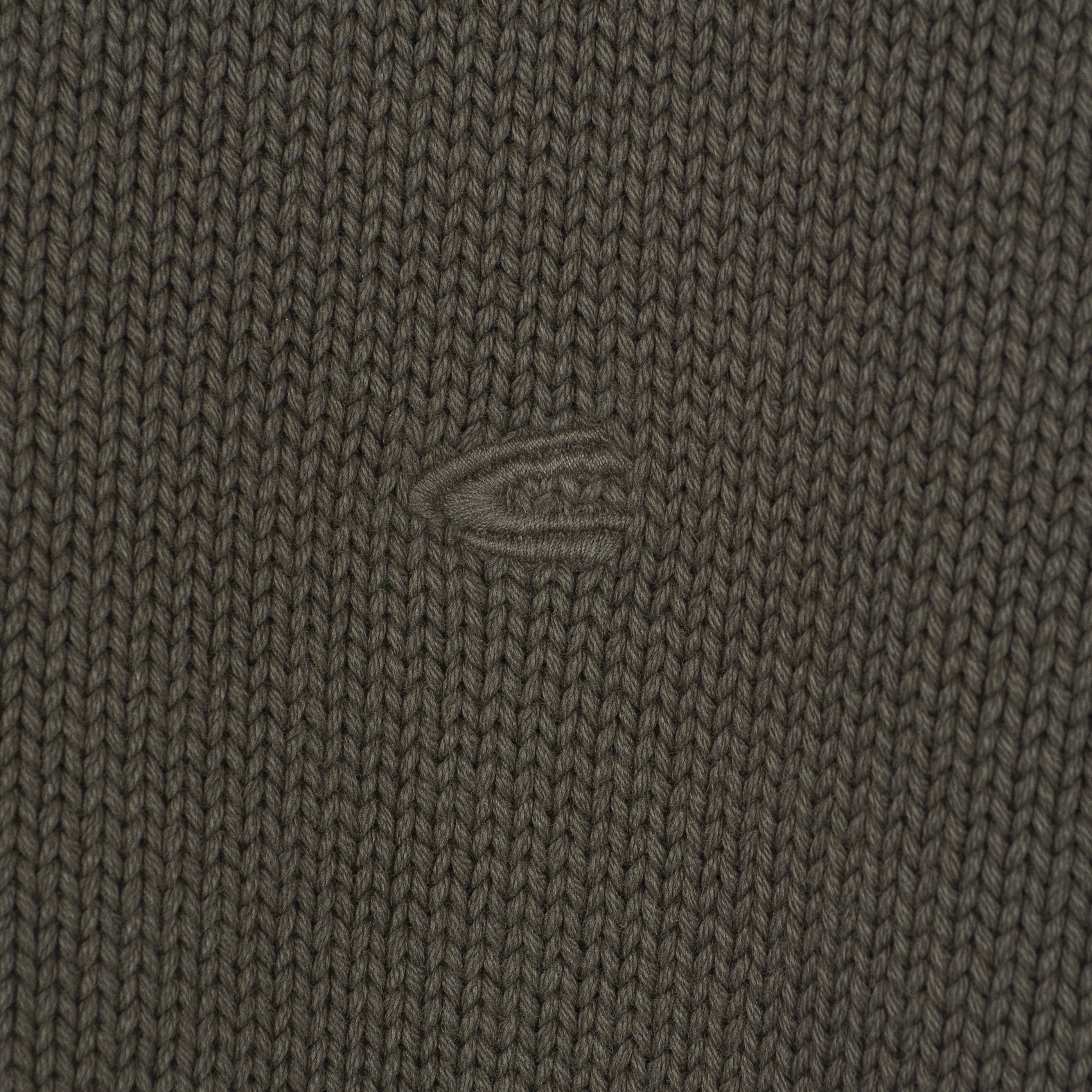 camel active Men Sweater Pullover Jumper Collar Zip Neck Knit Logo Brown Size US XL / EU 56 / 4 - 3 Thumbnail