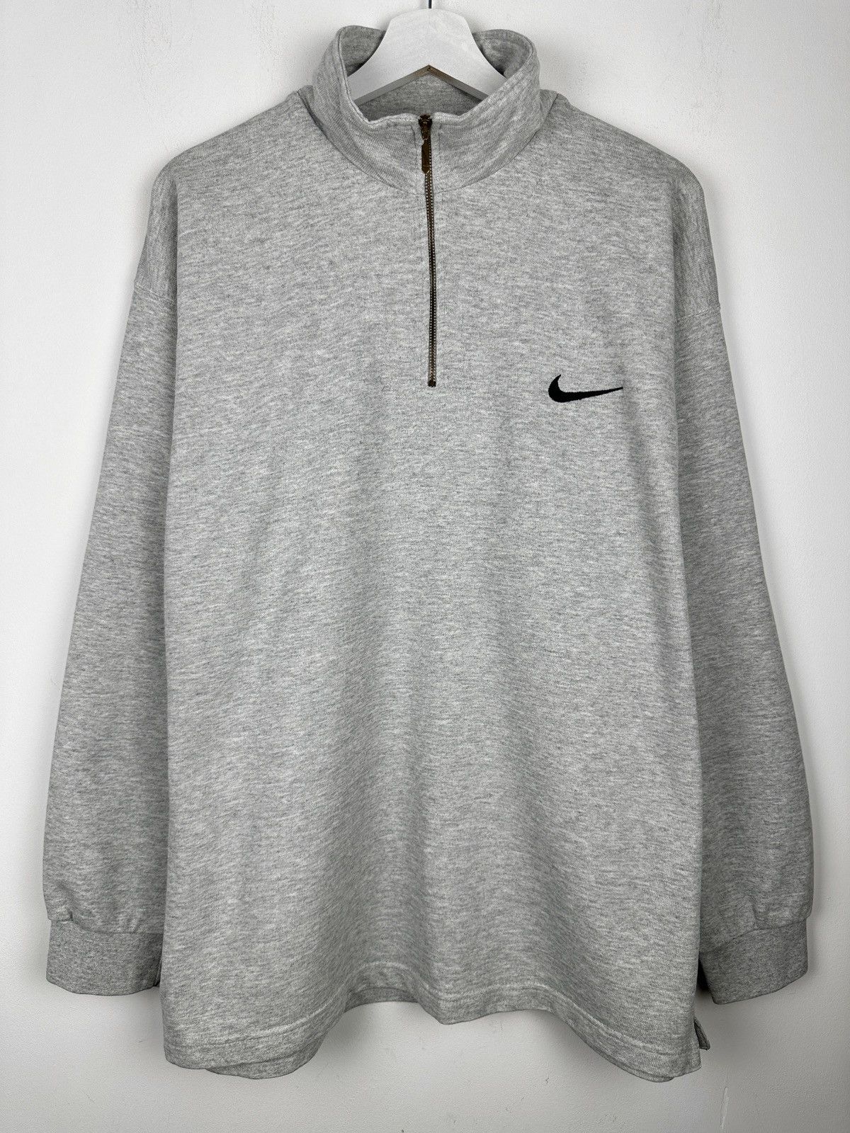 Nike Vintage Nike 1/4 Swoosh Zip Sweatshirt Pullover Jumper Y2K Size US M / EU 48-50 / 2 - 1 Thumbnail