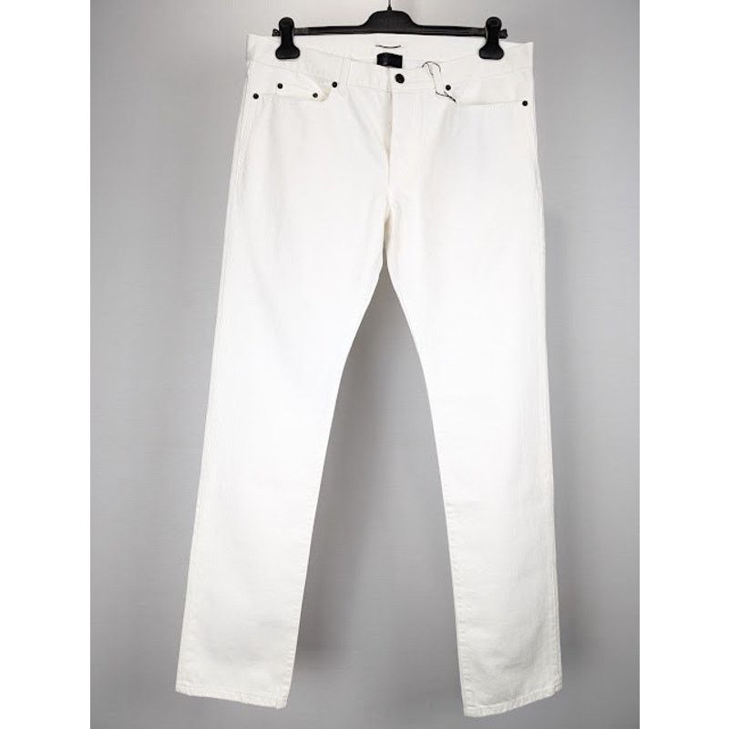 Saint Laurent Paris o1rshd1 Jeans in White Size US 34 / EU 50 - 2 Thumbnail