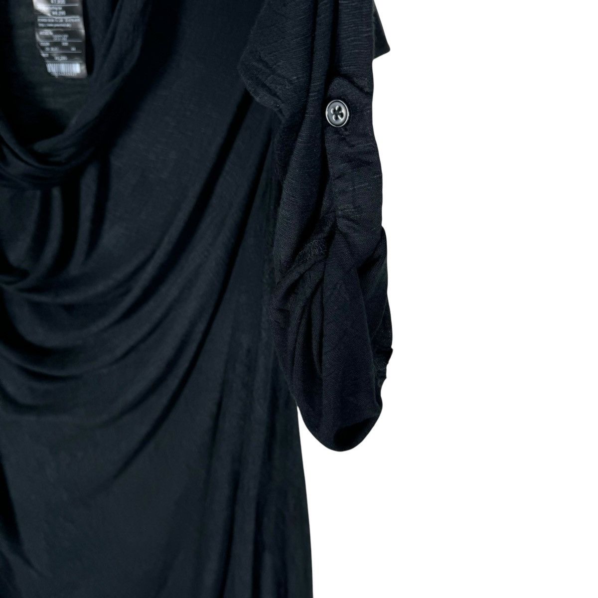 CIVARIZE ☀️CIVARIZE BLACK RAYON SPIRAL COLLAR CARDIGAN JACKET Size M / US 6-8 / IT 42-44 - 9 Thumbnail