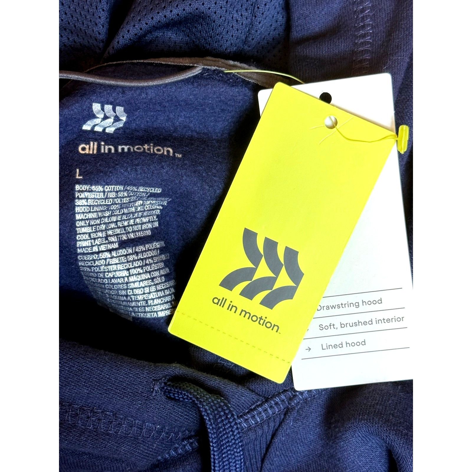 Other Unisex All in Motion Drawstring Kangaroo Pouch Hoodie Blue L Size L / US 10 / IT 46 - 10 Thumbnail