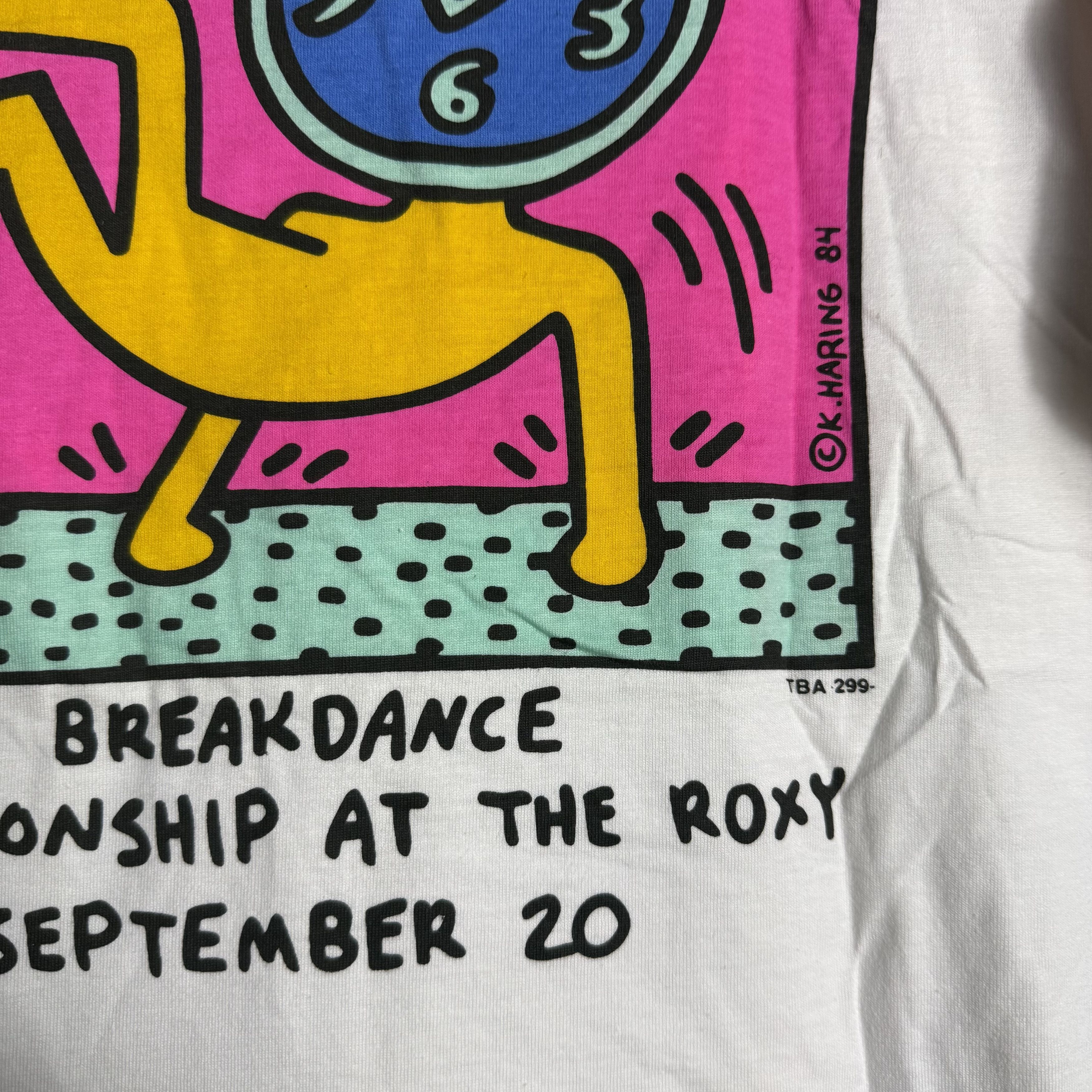 Keith Haring 🔥RARE🔥Vintage Keith Haring Swatch World Breakdance T-shirt Size US L / EU 52-54 / 3 - 3 Thumbnail