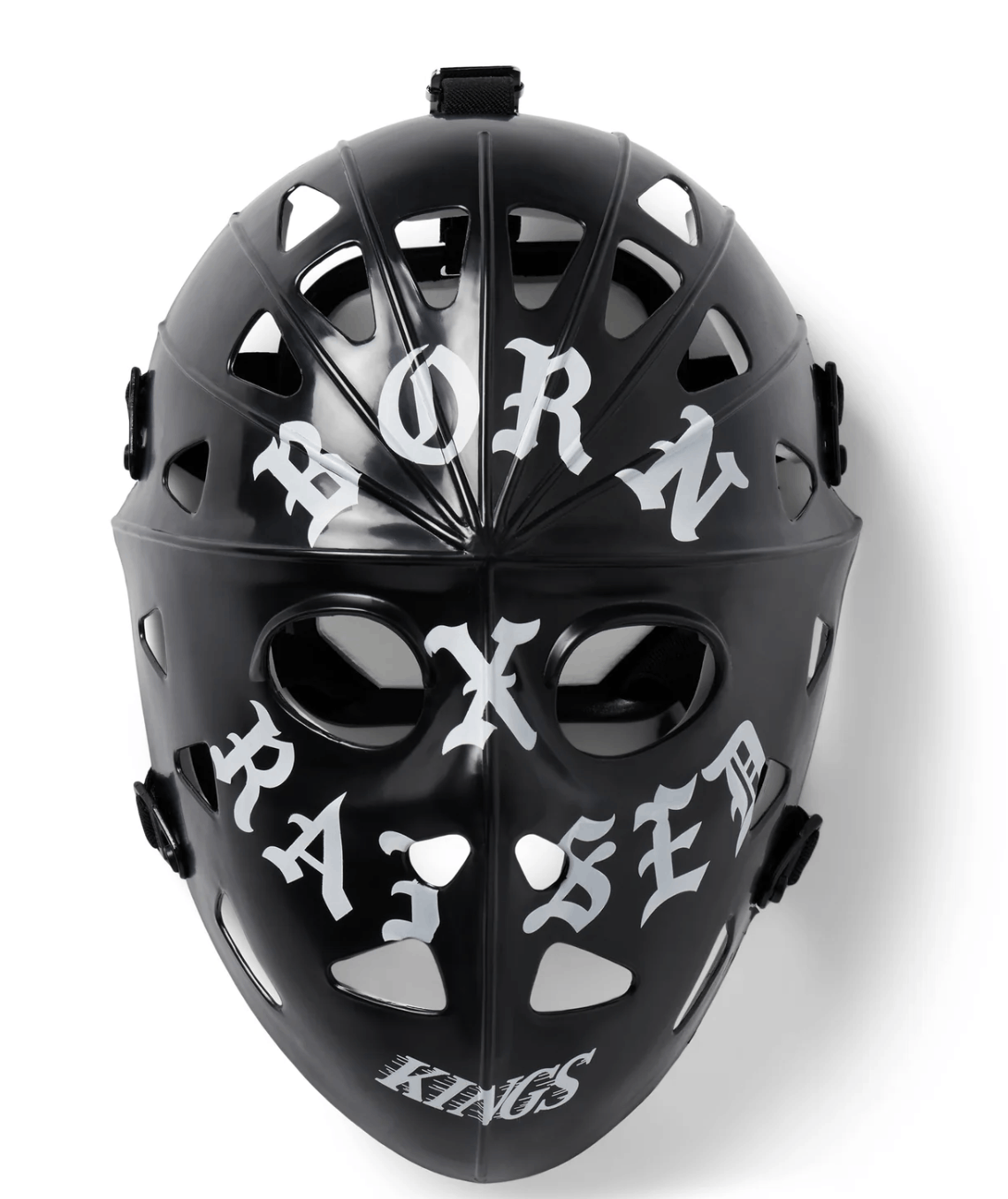 Born X Raised BORN X RAISED + KINGS ROCKER HOCKEY MASK: BLACK Size ONE SIZE - 1 Thumbnail