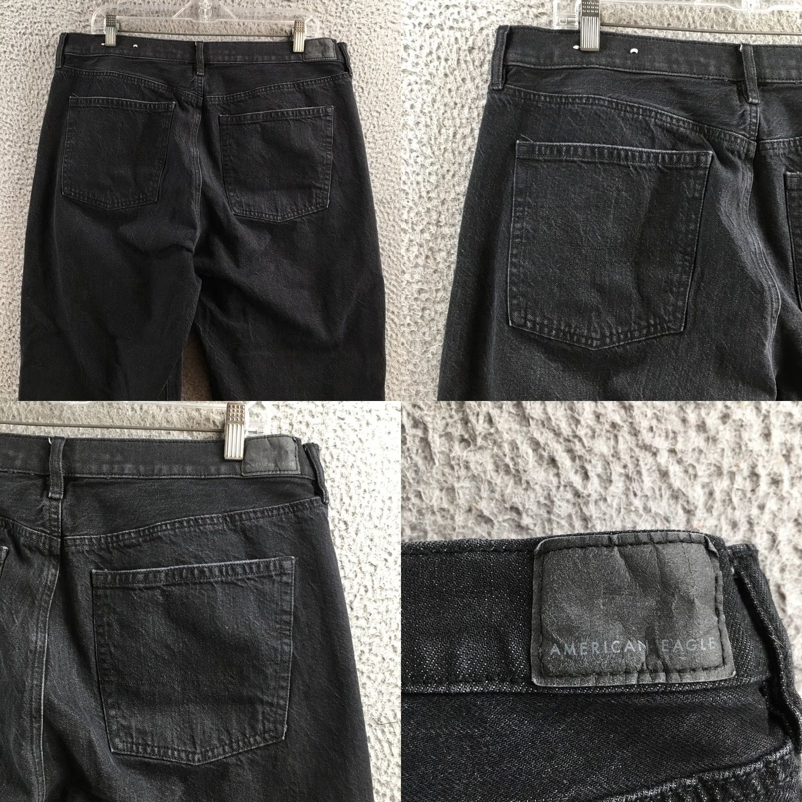 American Eagle Outfitters American Eagle Outfitters Jeans 16 Short Black Cotton Blend Denim Cropped Womens Size 38" / US 16 / IT 52 - 9 Thumbnail