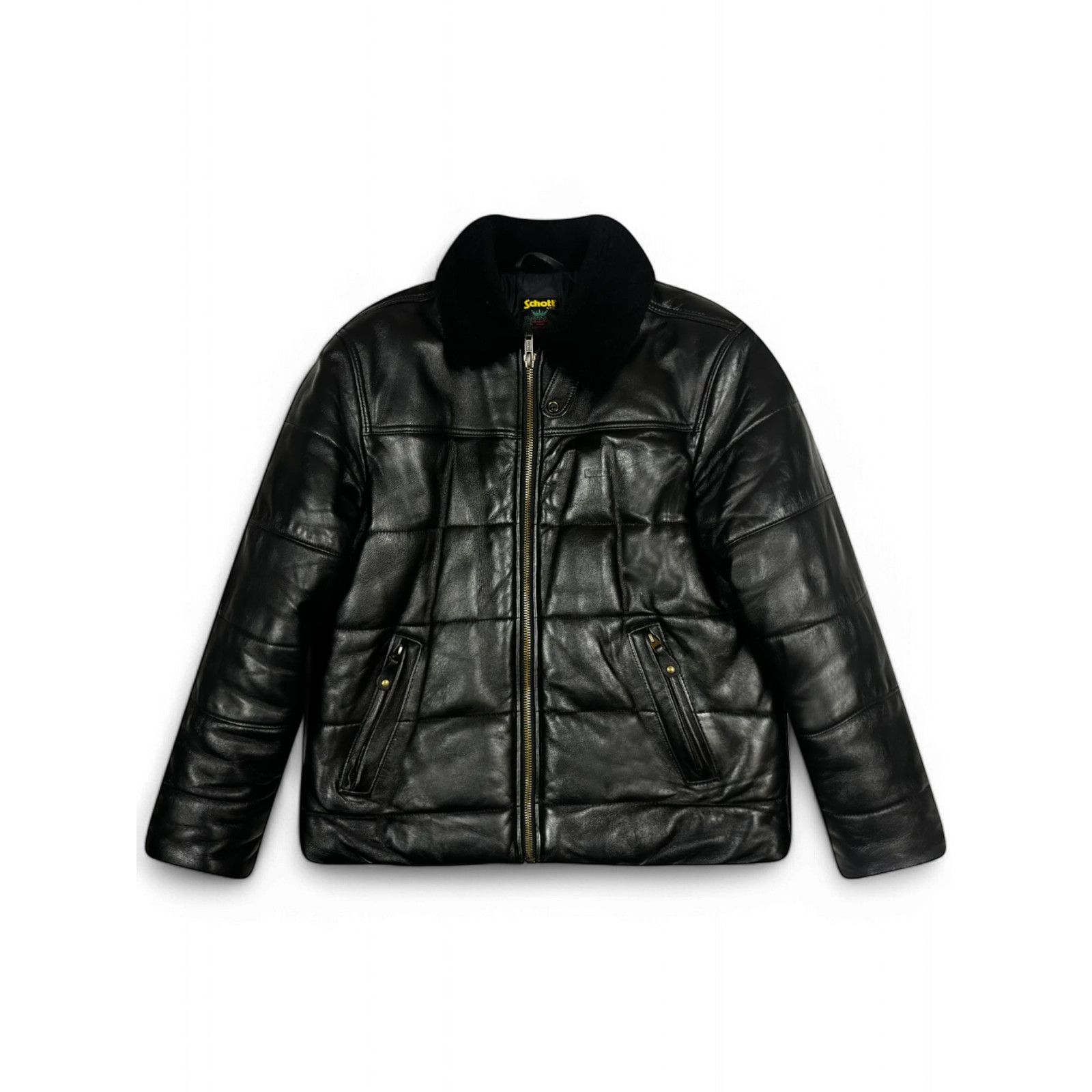 Supreme Leather Down Jacket | Grailed