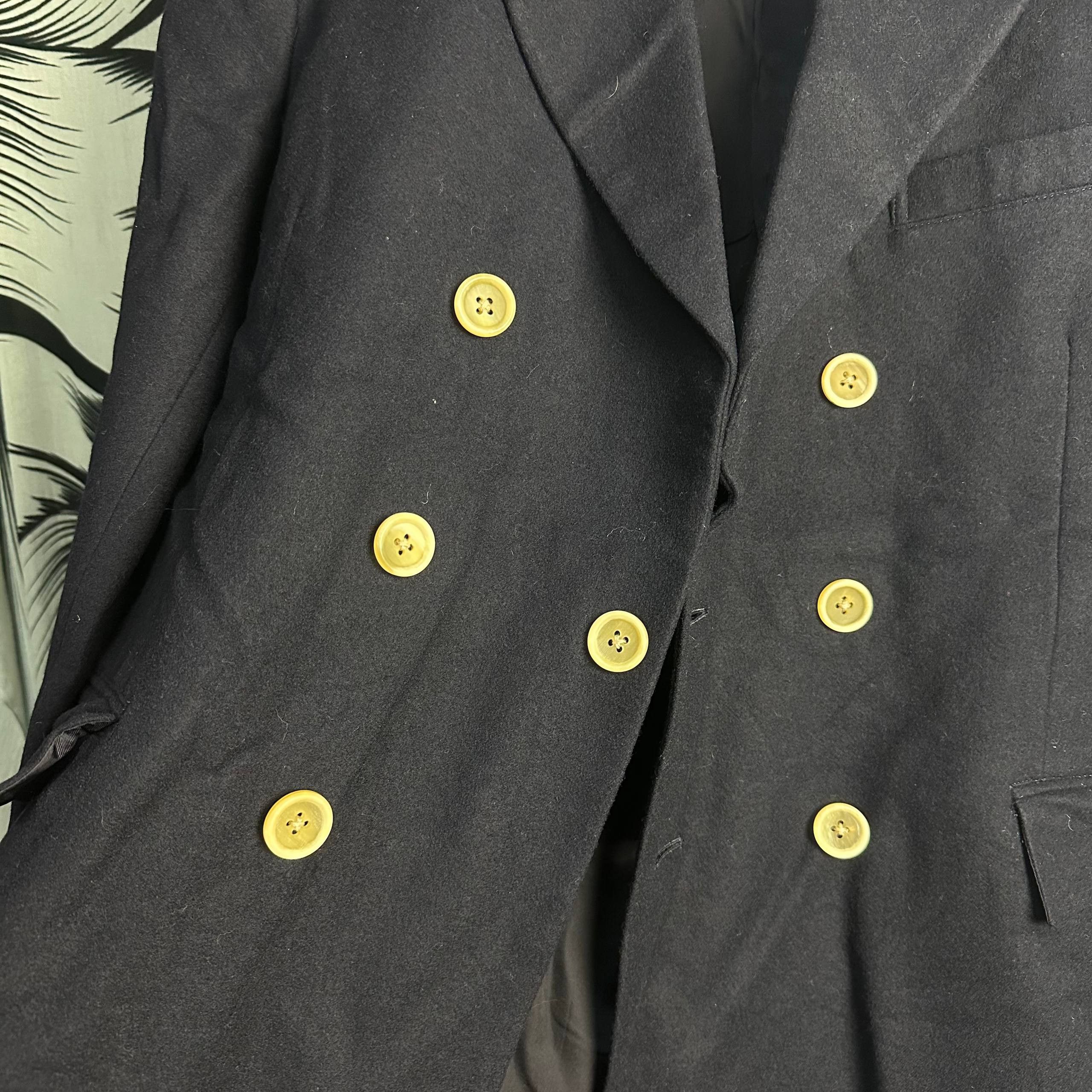 Yohji Yamamoto Vintage Yohji Yamamoto Pour Homme Double Breasted Jacket Size US L / EU 52-54 / 3 - 7 Thumbnail