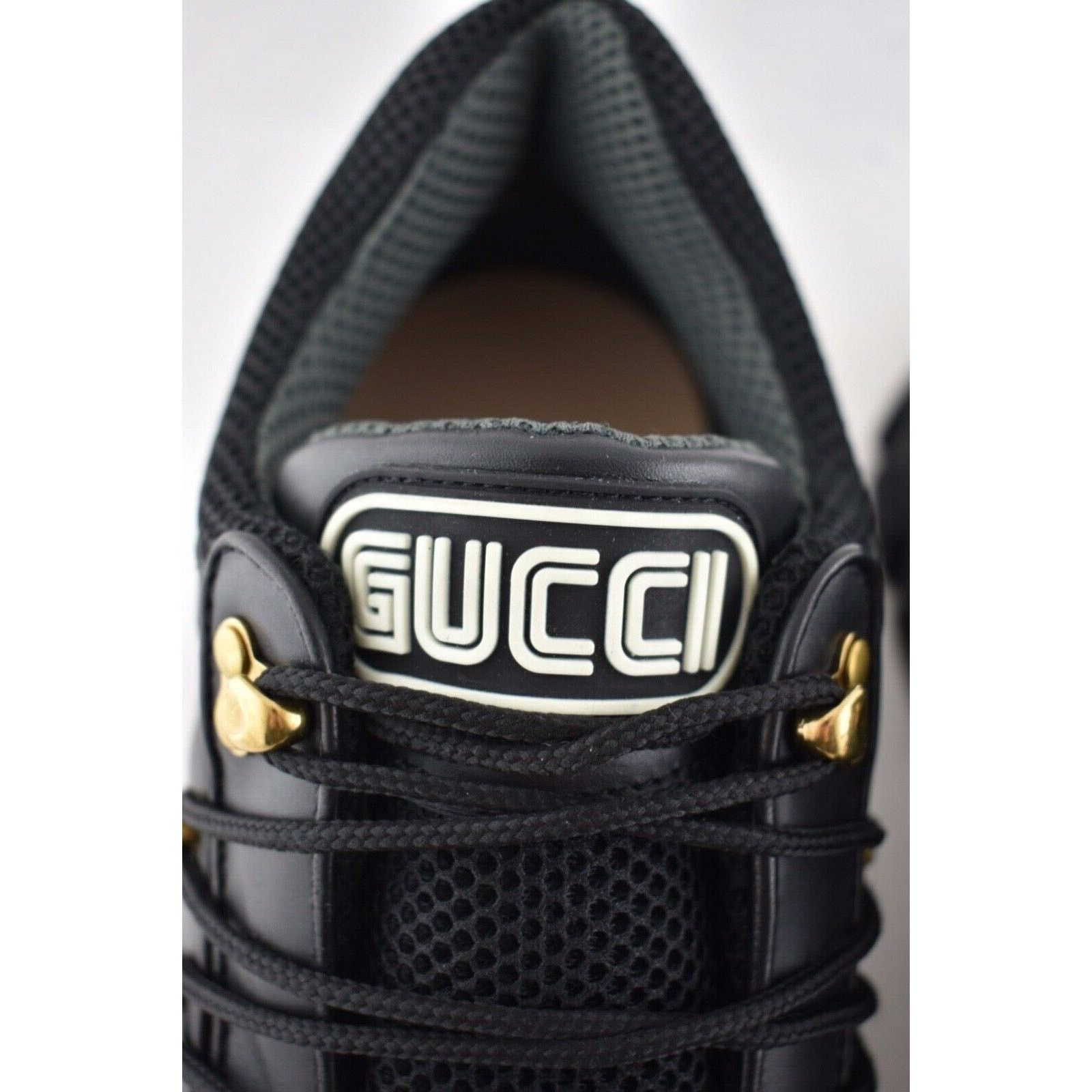 Gucci Gucci Mens Flashtrek Journey Black Leather Hiker Chunky Size US 7 / EU 40 - 6 Thumbnail