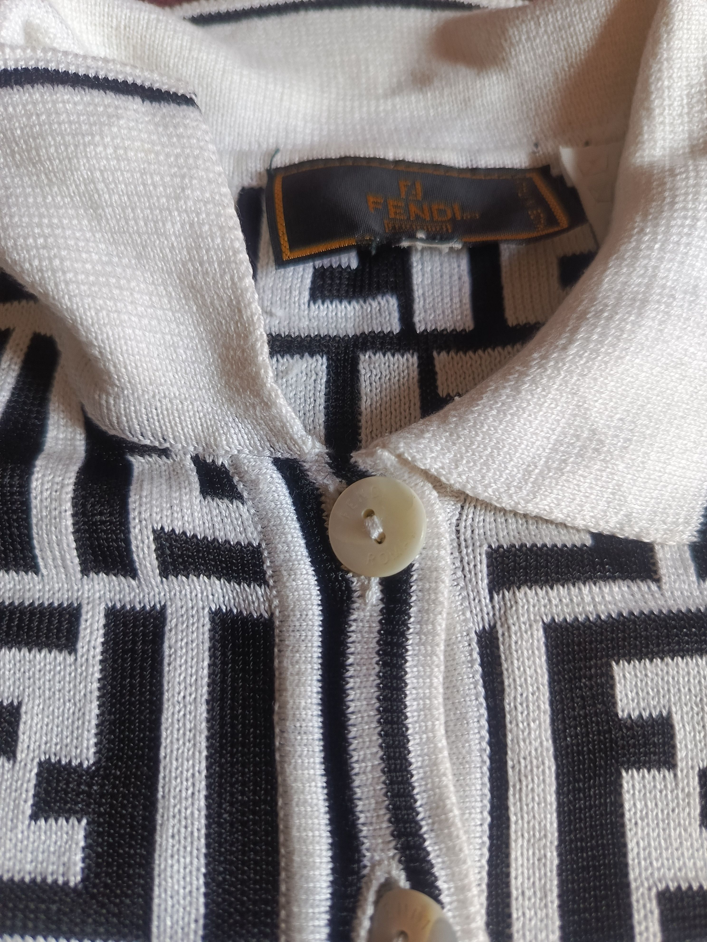 Fendi FENDI Vintage Zucca Monogram Knit Size S / US 4 / IT 40 - 9 Thumbnail