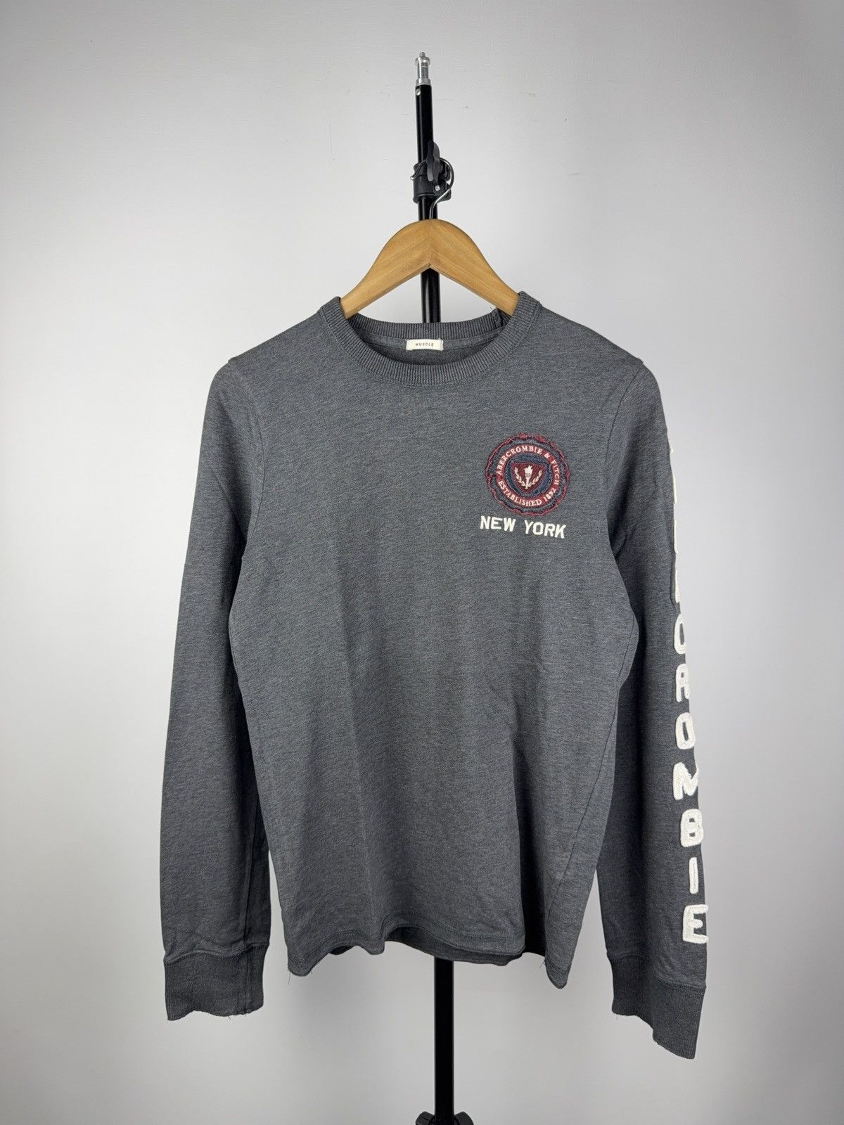 Abercrombie & Fitch Vintage 00s Abercrombie & Fitch Logo Long sleeve T Shirt Size US S / EU 44-46 / 1 - 1 Thumbnail