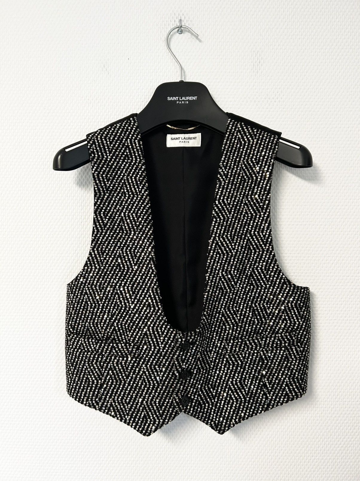 Saint Laurent Paris FW2016 Embellished Vest Size US S / EU 44-46 / 1 - 1 Thumbnail