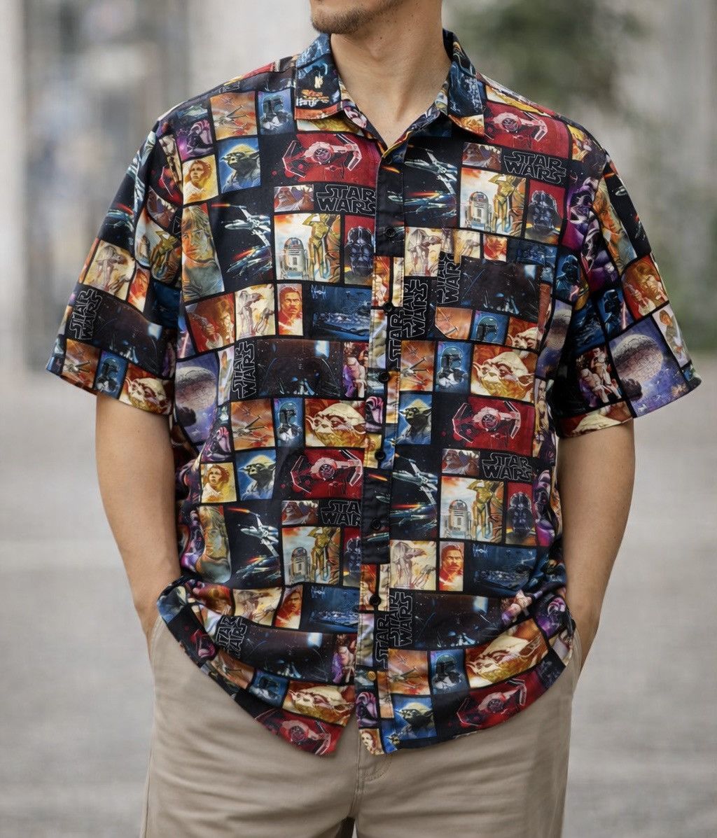 Star Wars Star Wars Button-Down Shirt Inspired By VTG Movie Posters Size US XL / EU 56 / 4 - 1 Thumbnail