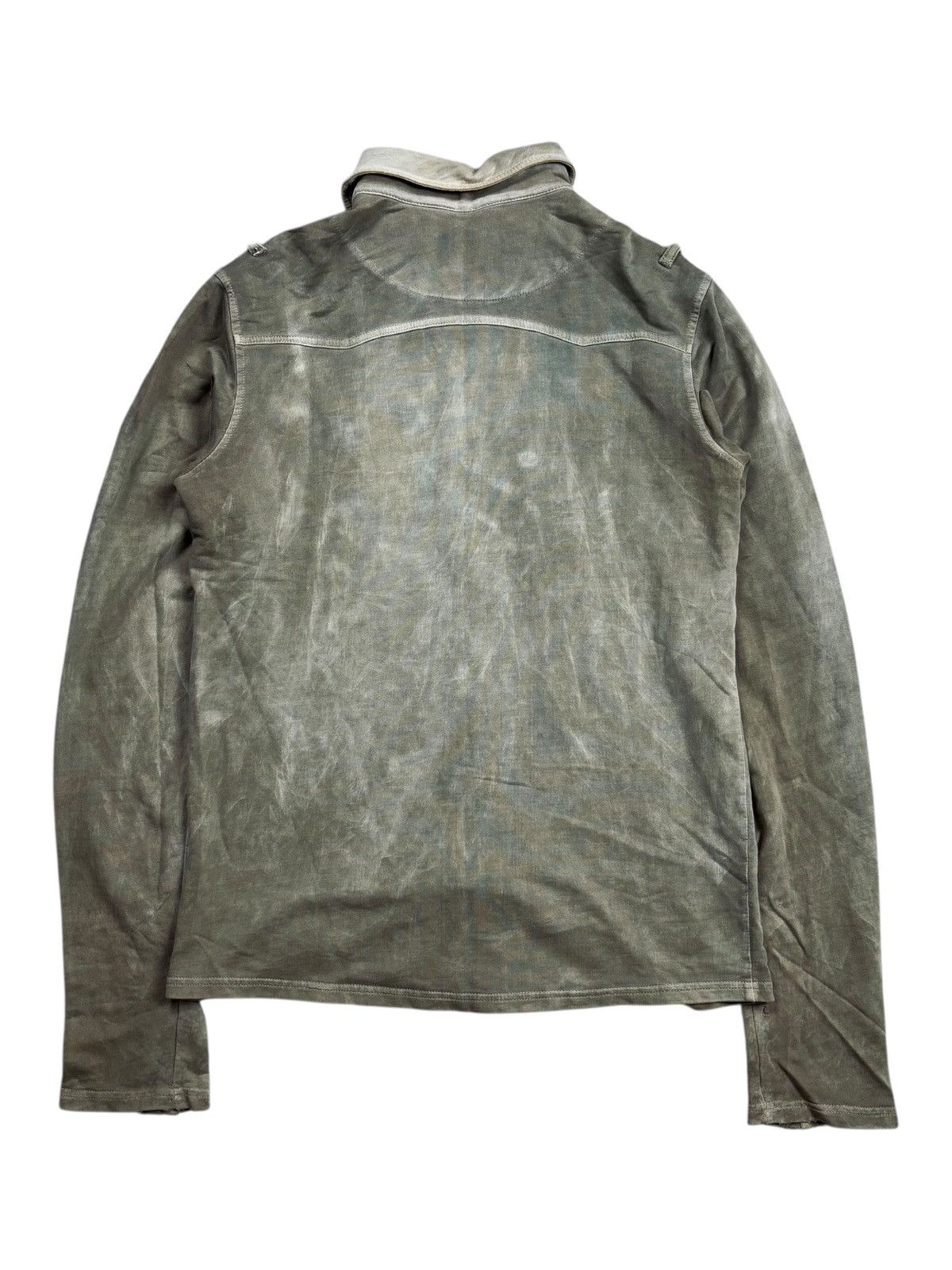 If Six Was Nine 2000s Silent - Rusted Mud Wash Apocalypse Button Shirt Size US M / EU 48-50 / 2 - 2 Thumbnail