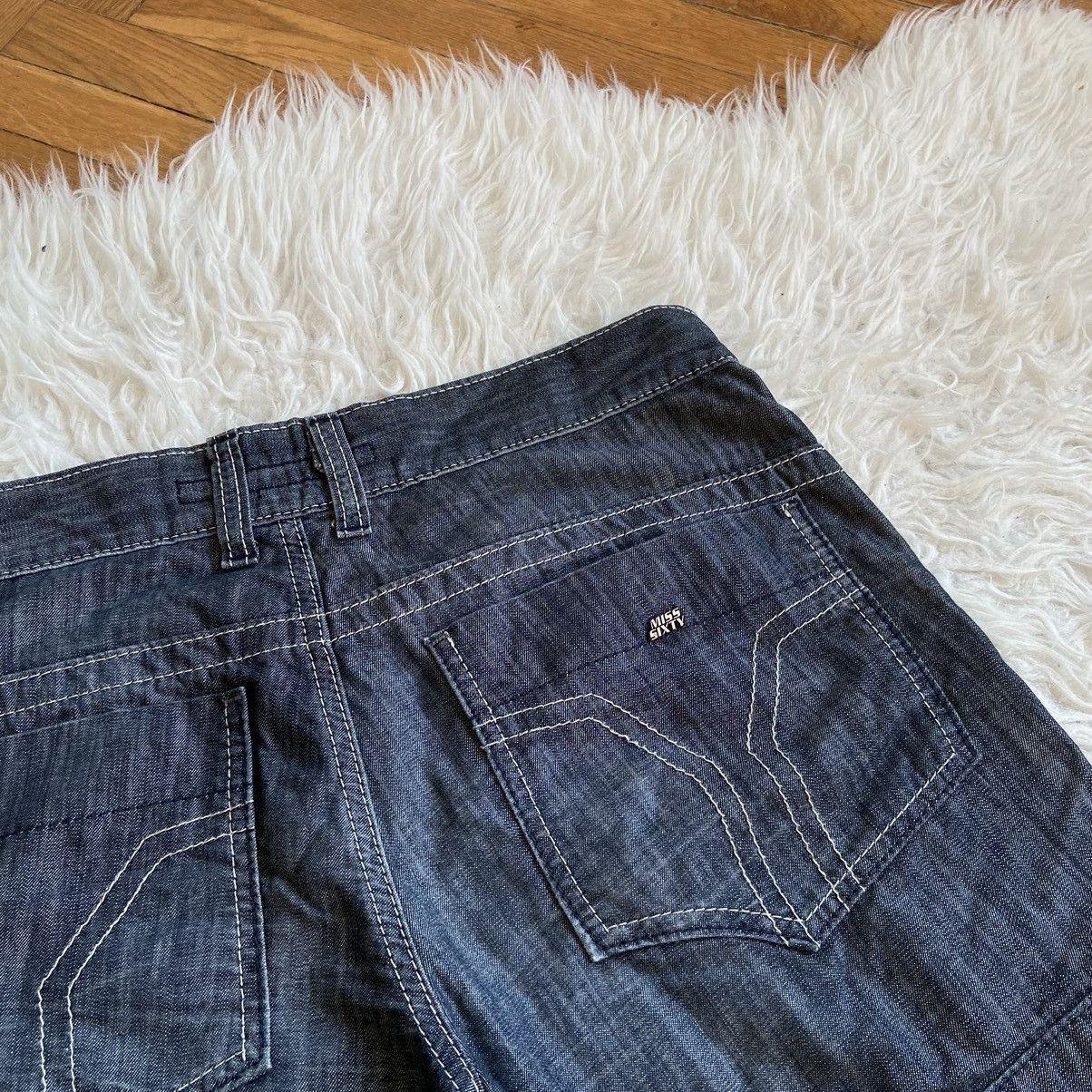 Miss Sixty 📌 Crazy Miss Sixty Vintage Y2K Denim Shorts Size 32" / US 10 / IT 46 - 3 Thumbnail