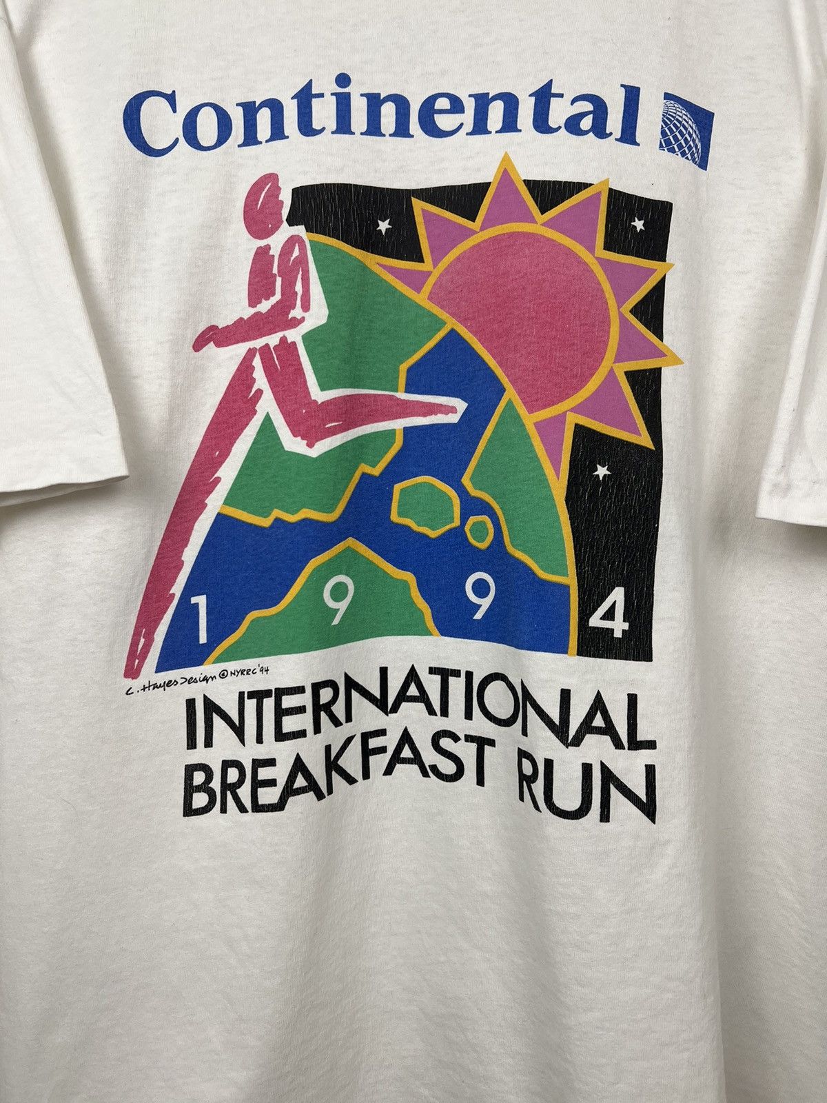 Vintage NYRRC International Breakfast Run 1994 Tee Size US XL / EU 56 / 4 - 2 Thumbnail