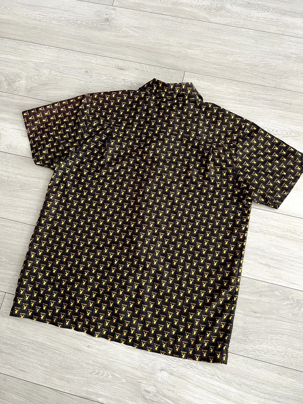 Playboy VTG 90s Playboy Magazine Monogram Logo Button Up Shirt Rare Size US M / EU 48-50 / 2 - 6 Thumbnail