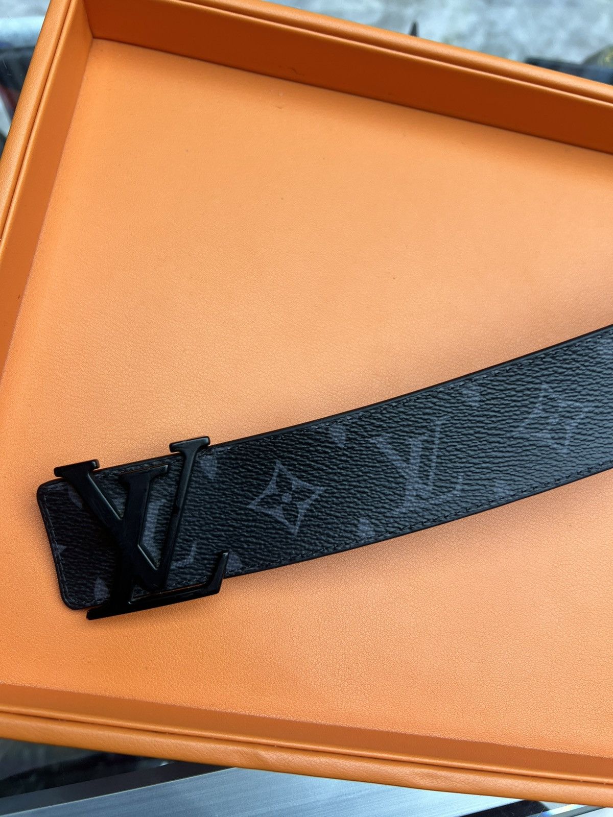 Louis Vuitton Louis Vuitton Matte Black Belt Monogram Eclipse Canvas Size 40 - 7 Thumbnail