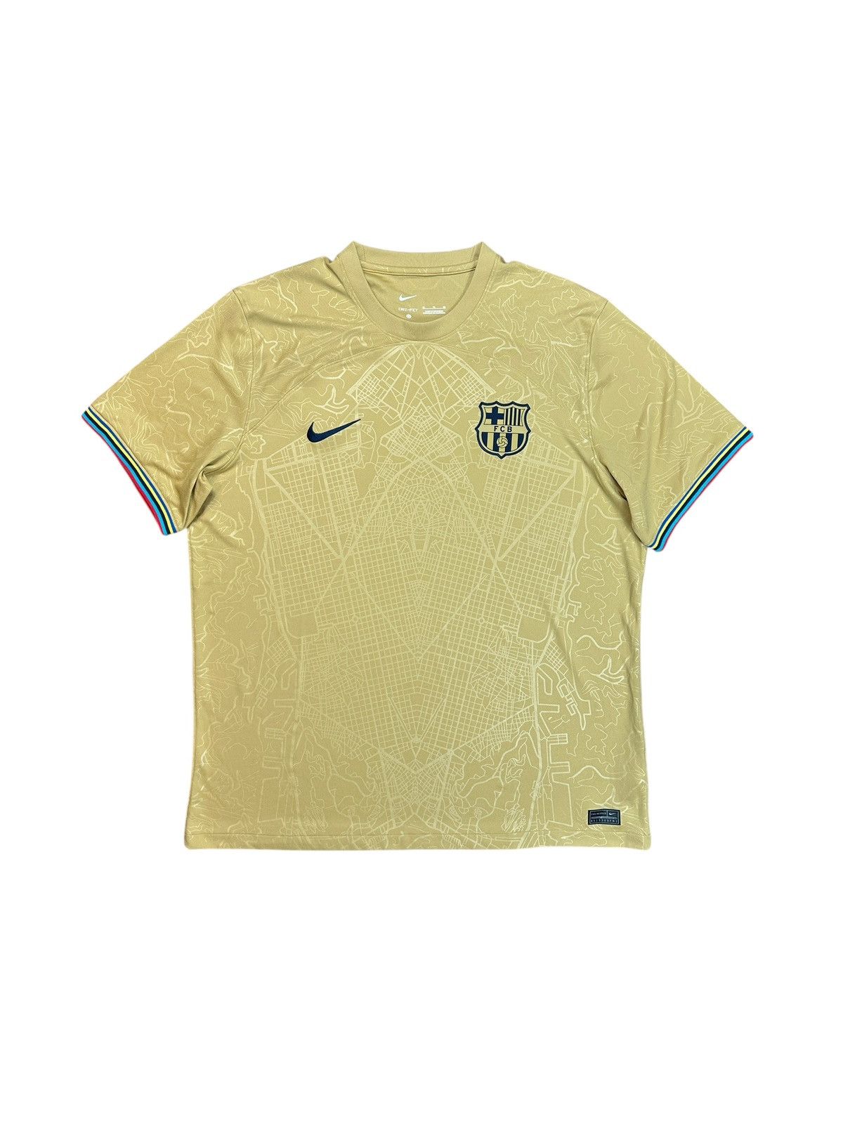 Nike Barcelona 2022/23 Kounde Away Soccer Jersey Rare Streetwear Size US XL / EU 56 / 4 - 3 Thumbnail