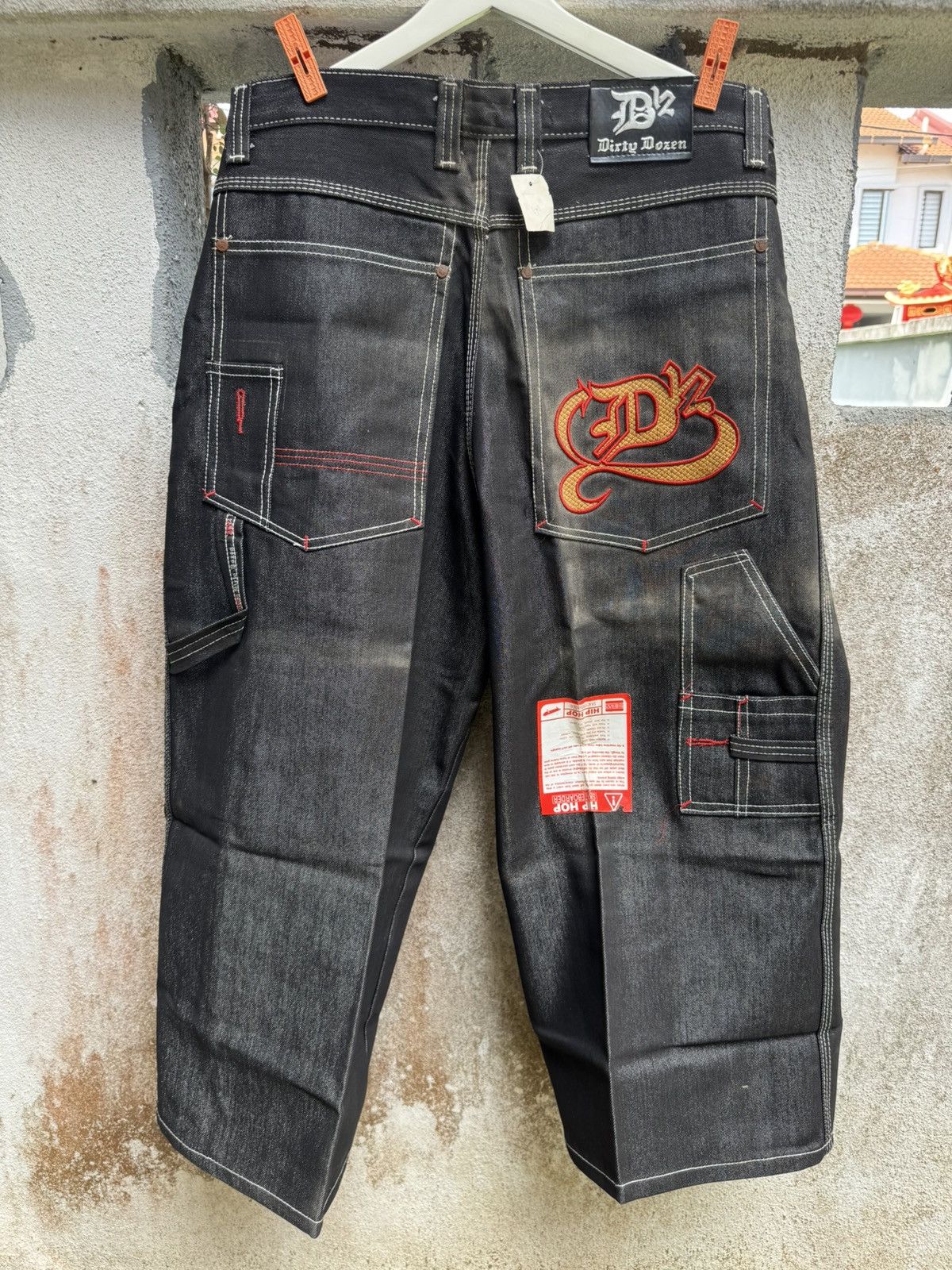 Rap Tees × Vintage VERY RARE🔥Vintage 90s DIRTY DOZEN HIPHOP BAGGY PANTS BOSS02 Size US 36 / EU 52 - 1 Thumbnail