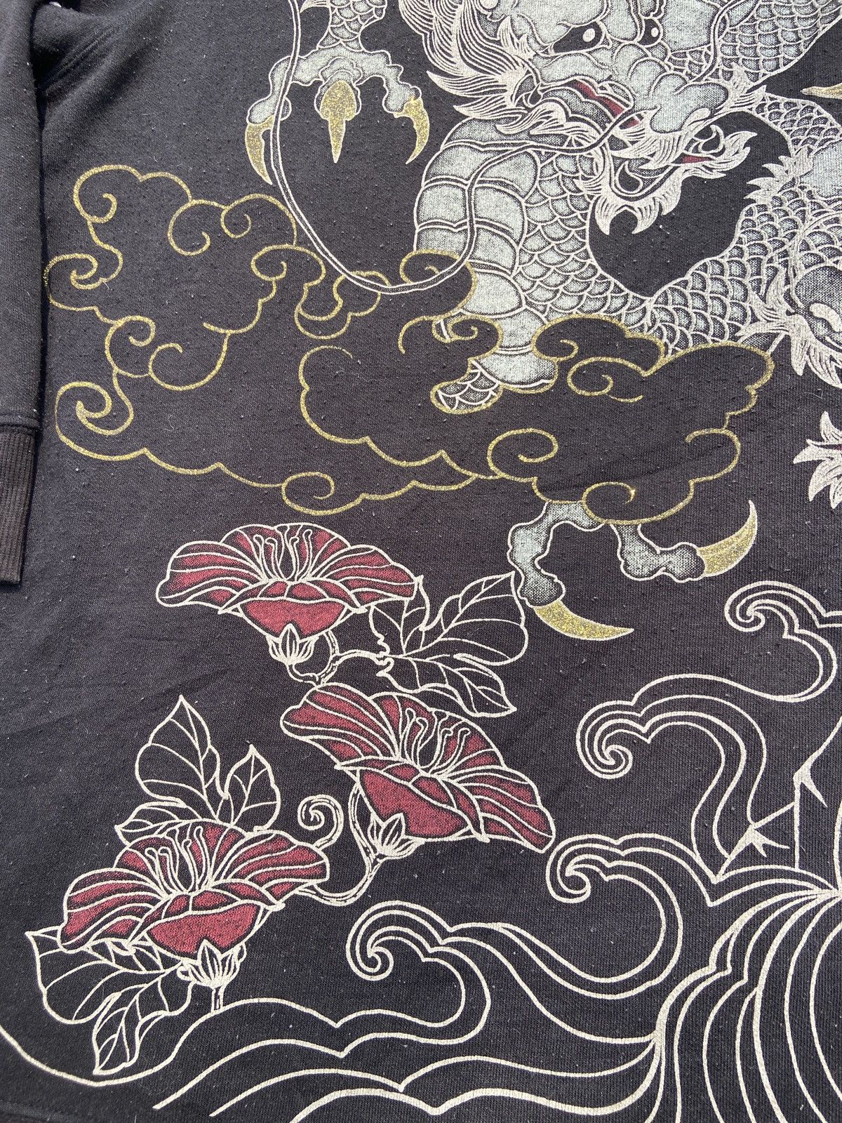Japanese Brand × Vintage Vintage Sukajan Two Dragon Hoodie Size US XXL / EU 58 / 5 - 3 Thumbnail