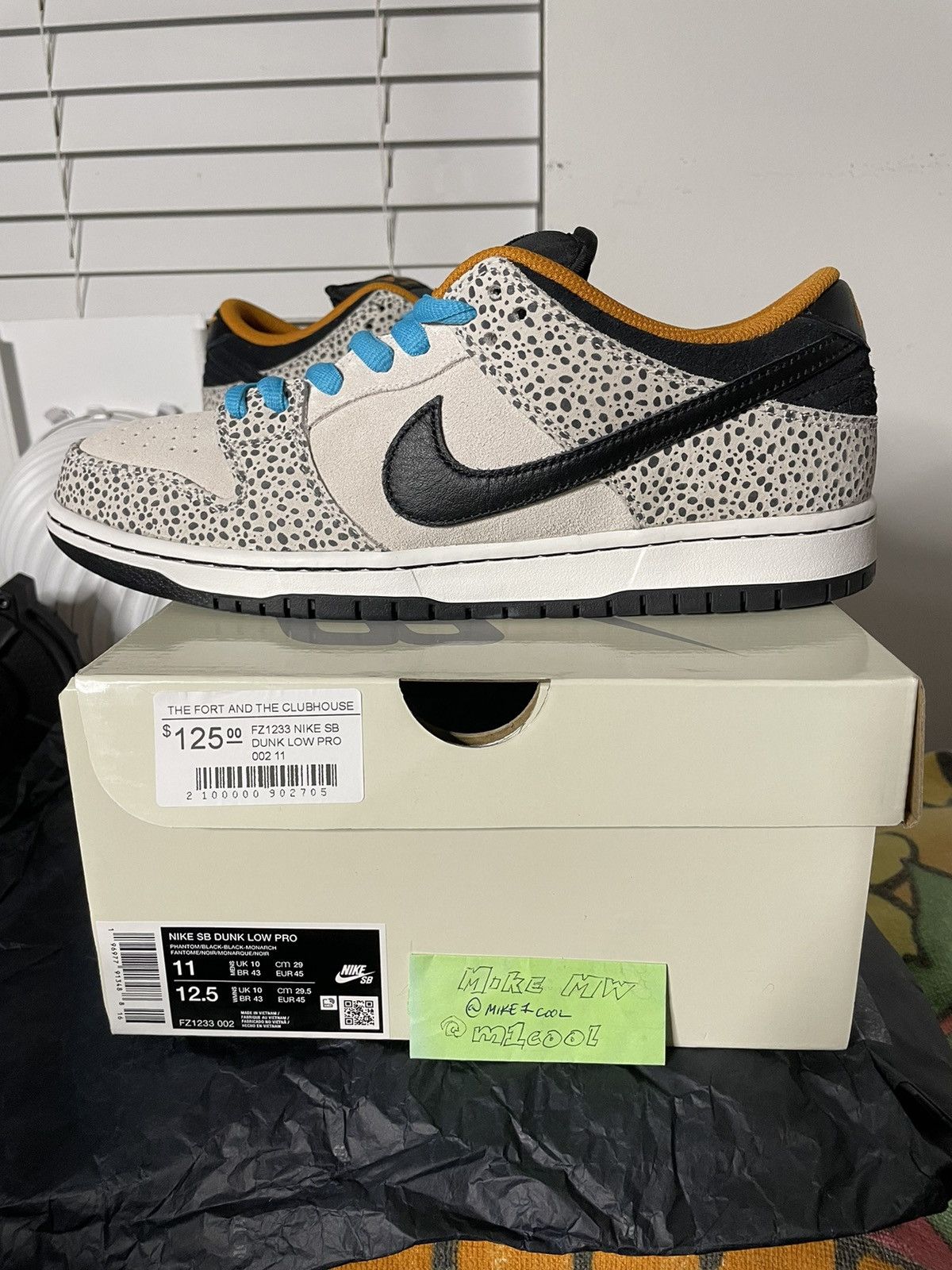 Nike Nike Dunk SB Low Electric Pack Olympics Safari sz 11 flash Size US 11 / EU 44 - 3 Thumbnail