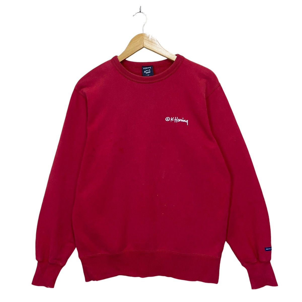 Japanese Brand × Keith Haring Keith Hiring Big Logo Crewneck Sweatshirt Size US M / EU 48-50 / 2 - 6 Thumbnail