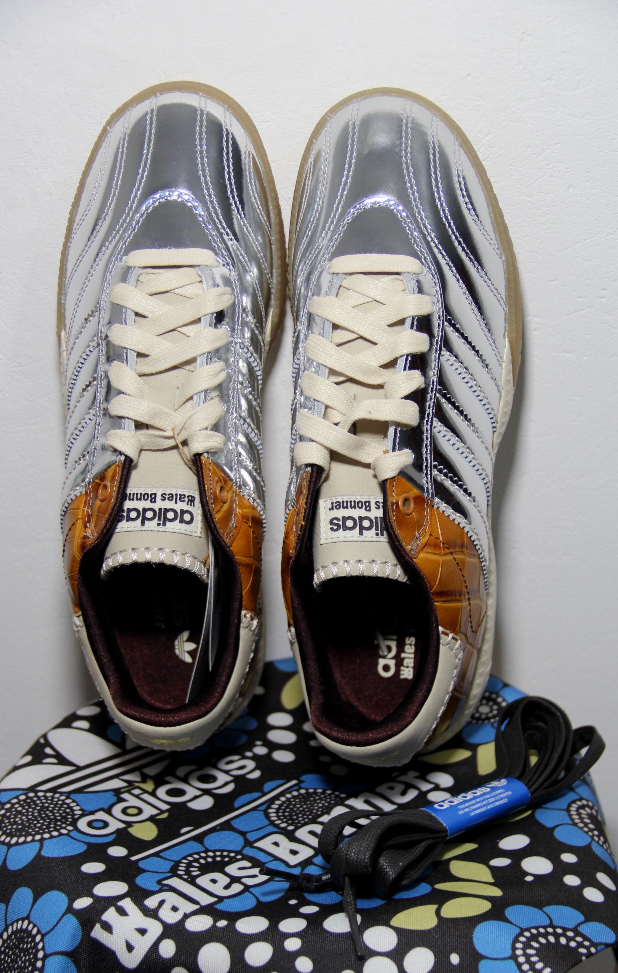Adidas  Wales Bonner adidas originals x WALES BONNER SAMBA MN METALLIC |  Grailed