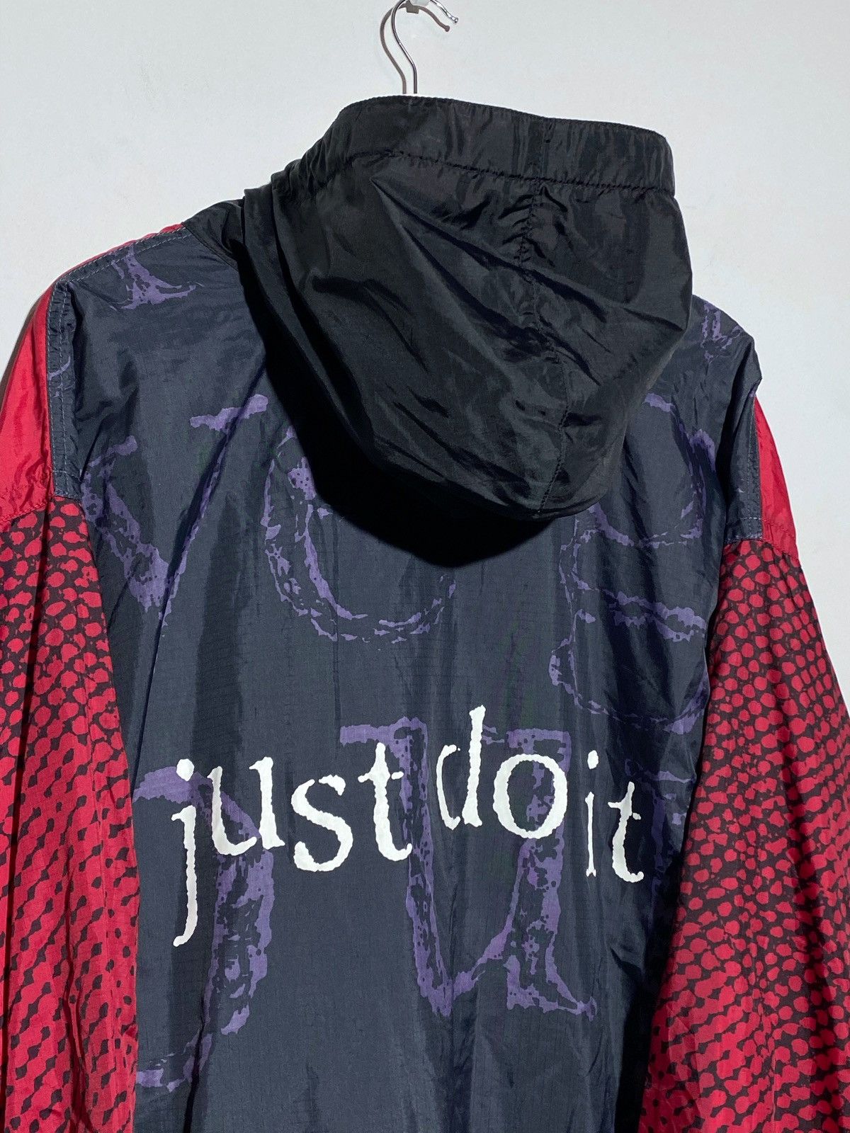 Nike 🔥 VINTAGE 90s NIKE JUST DO IT RARE NYLON JACKET Size US XXL / EU 58 / 5 - 6 Thumbnail