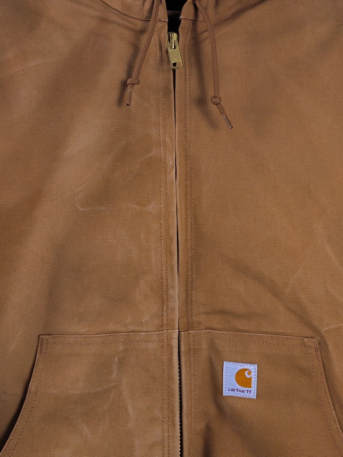 Carhartt × Vintage 90s Vintage Carhartt Oversized Faded Brown Workwear Jacket Size US XXL / EU 58 / 5 - 12 Thumbnail
