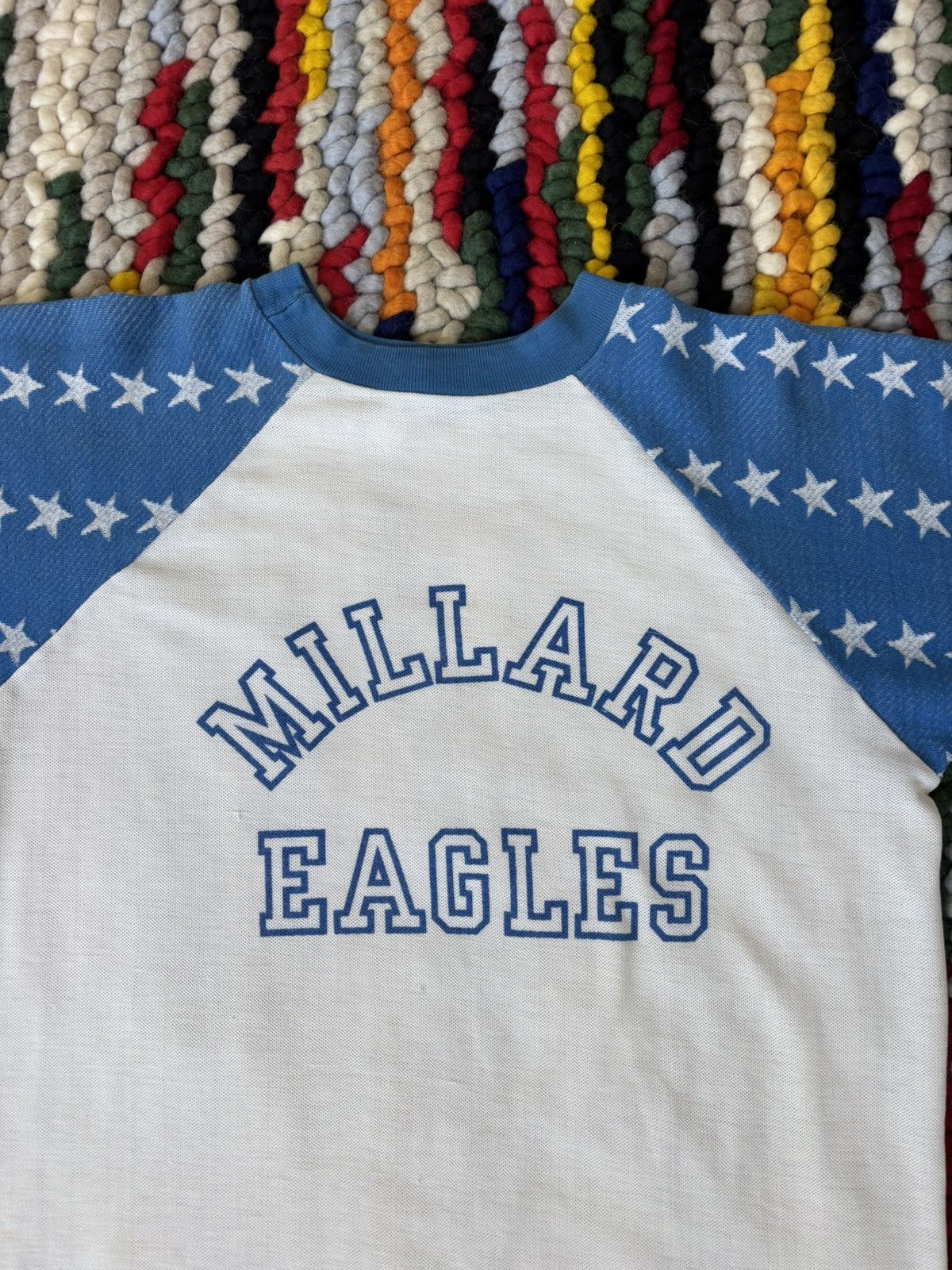Vintage 1970s Vintage Tee Shirt Spell-out Size US M / EU 48-50 / 2 - 2 Thumbnail