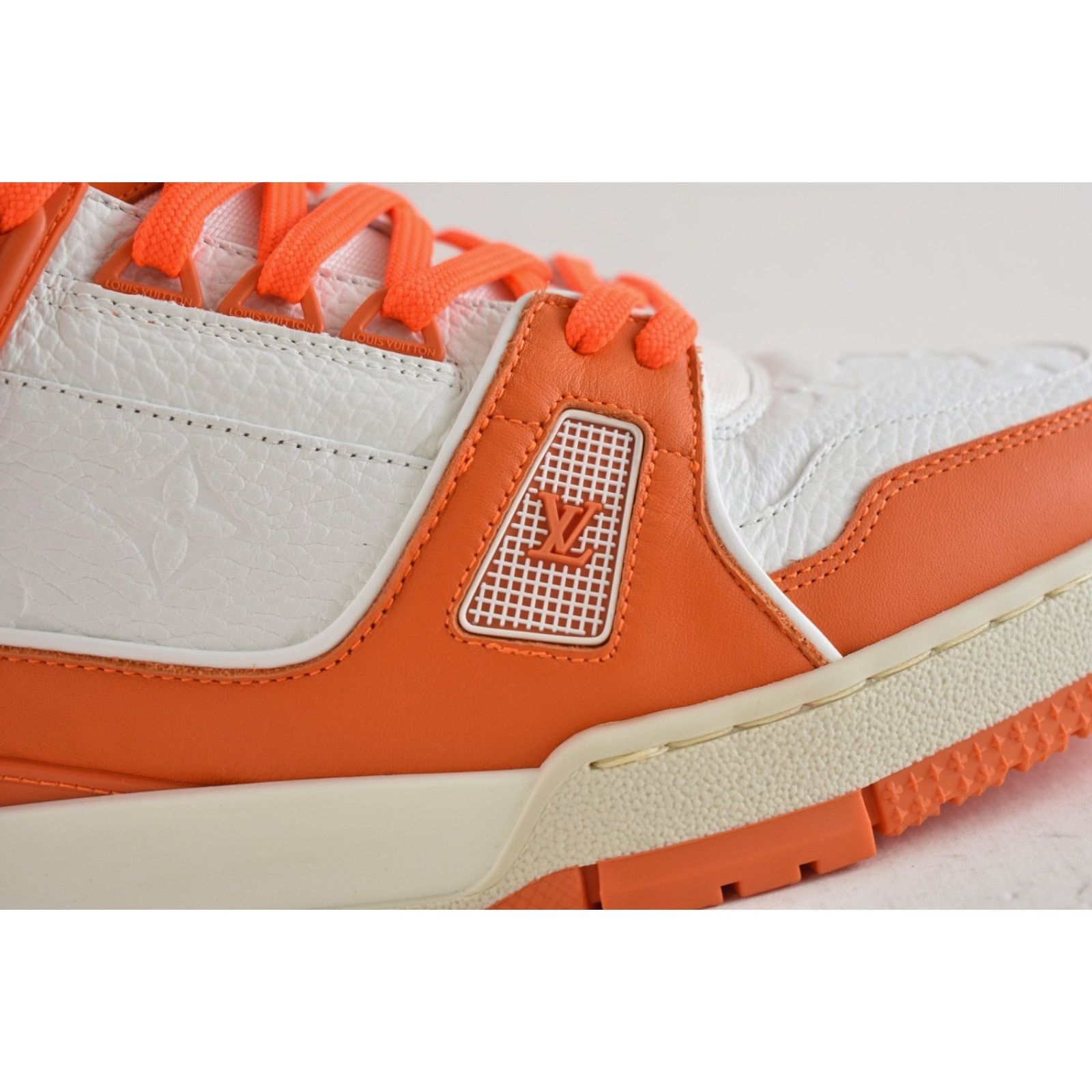 Louis Vuitton Louis Vuitton Orange White Empreinte Leather Low Trainer Size US 9 / EU 42 - 6 Thumbnail