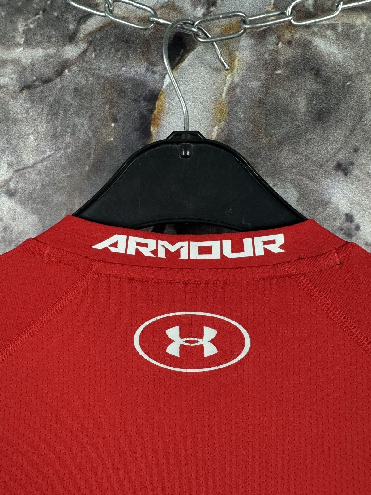 Under Armour Under Armour Men’s Compression Long Sleeve Shirt Red Size M Size US M / EU 48-50 / 2 - 14 Thumbnail