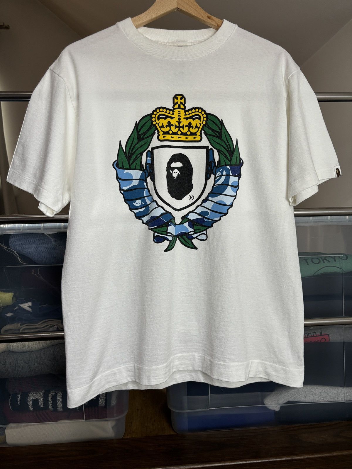 Bape Bape Head Crown Vintage Rare Japanese Tee Size US M / EU 48-50 / 2 - 1 Thumbnail