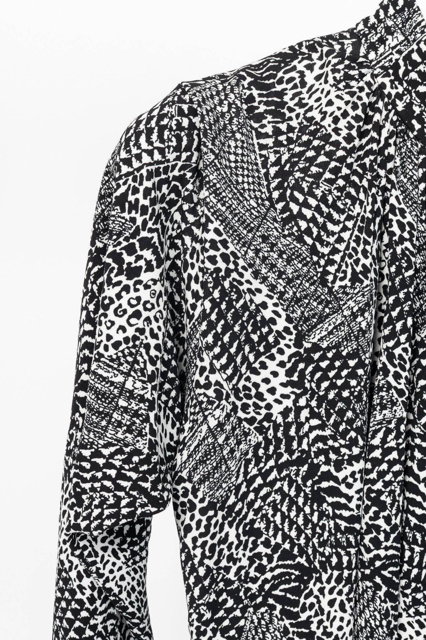 Proenza Schouler Proenza Schouler Black & White Mixed-Print Jersey Top Size S / US 4 / IT 40 - 4 Thumbnail