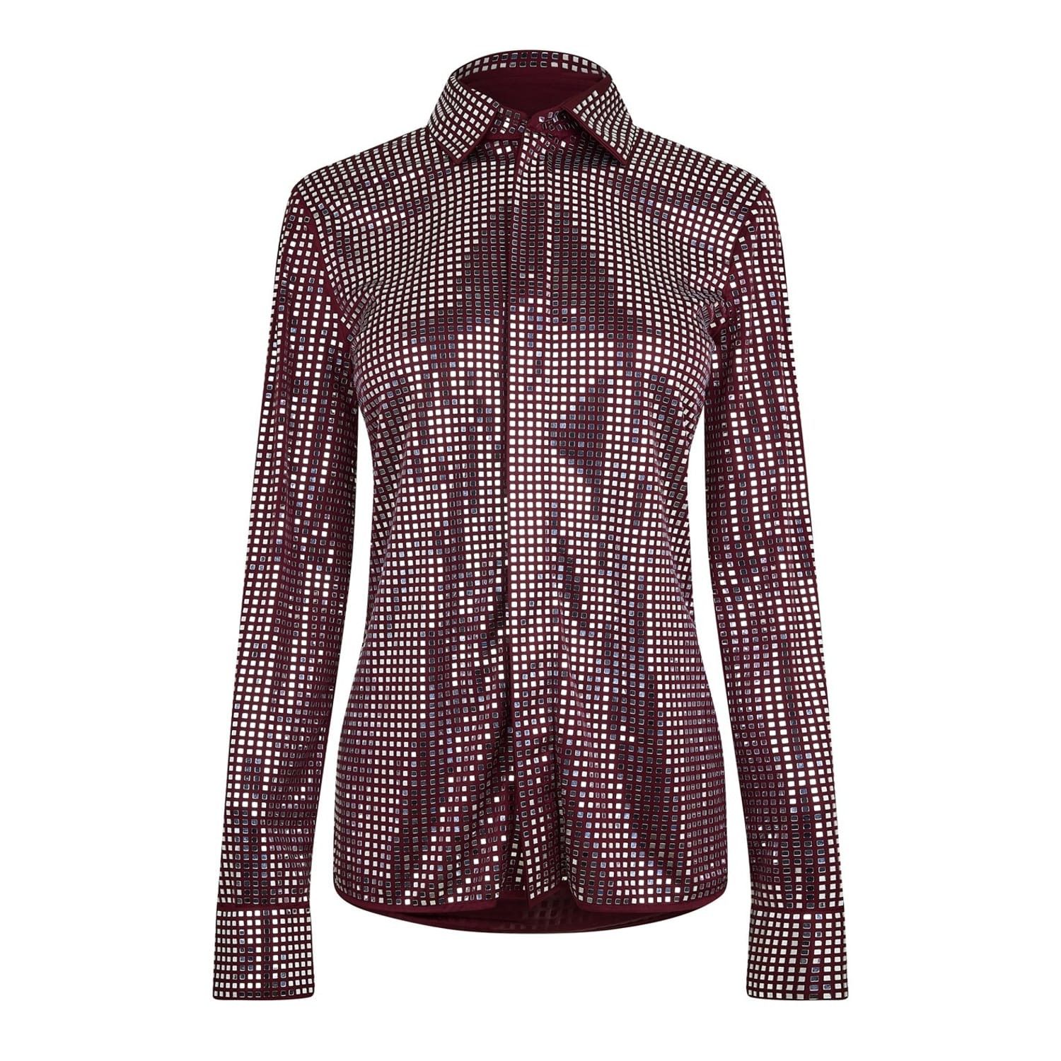 Bottega Veneta Bottega Veneta Regular Fit Long Sleeve Shirt in Red Size XS / US 0-2 / IT 36-38 - 1 Thumbnail