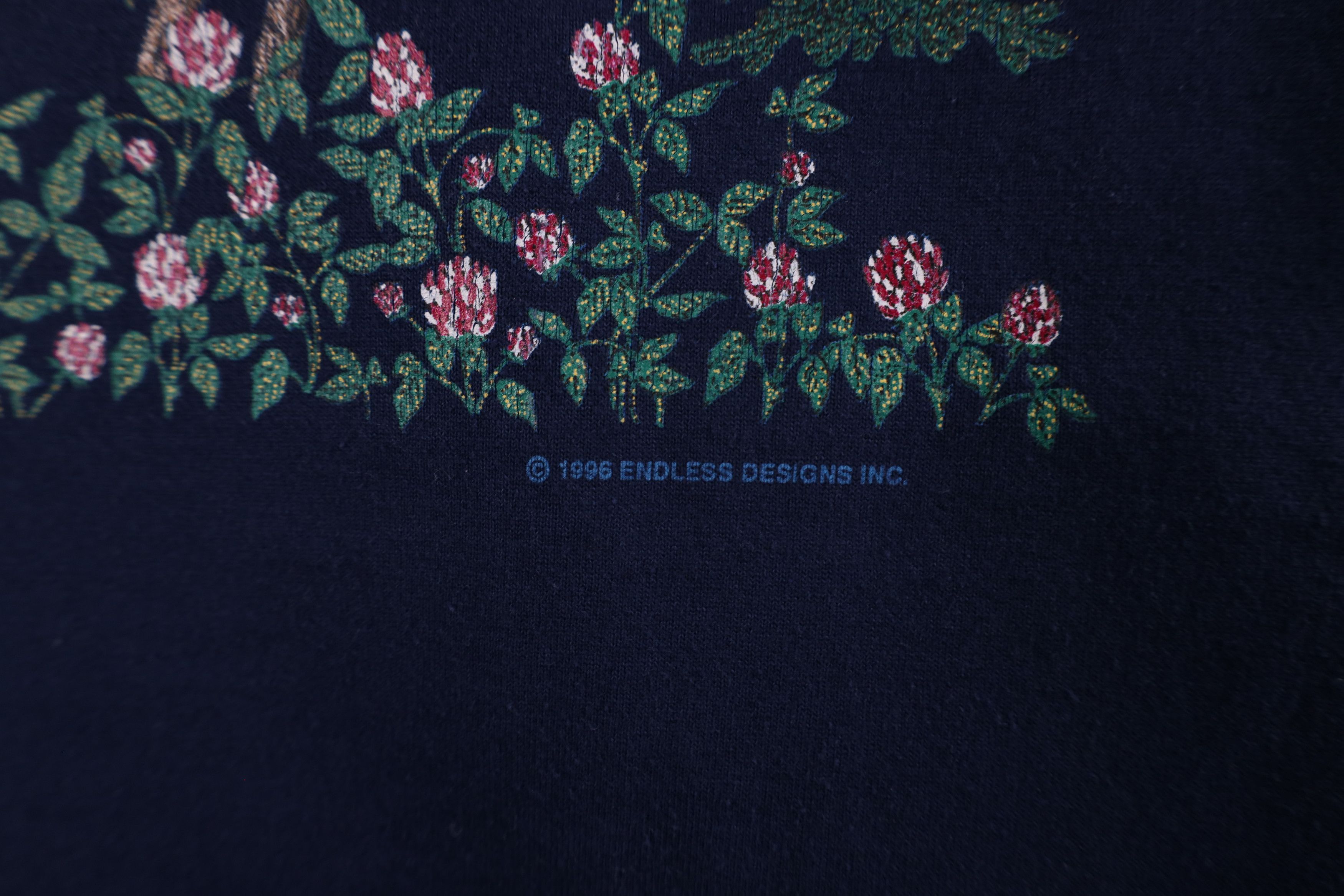 Vintage Vintage 90s Country Primitive Farmhouse T-Shirt Blue USA Size L / US 10 / IT 46 - 5 Thumbnail