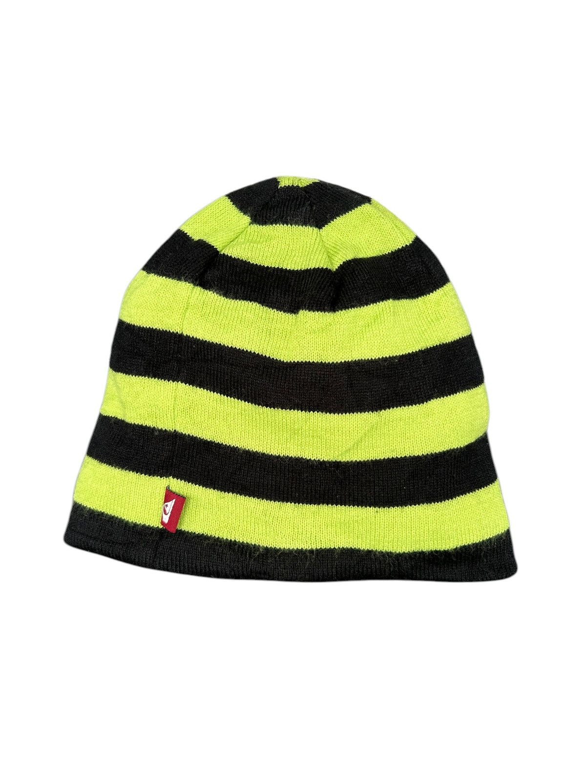 Japanese Brand × Quiksilver × Vintage Quiksilver Big Logo Stripe Beanie Hats Snowcap ☠️☠️ Size ONE SIZE - 7 Thumbnail