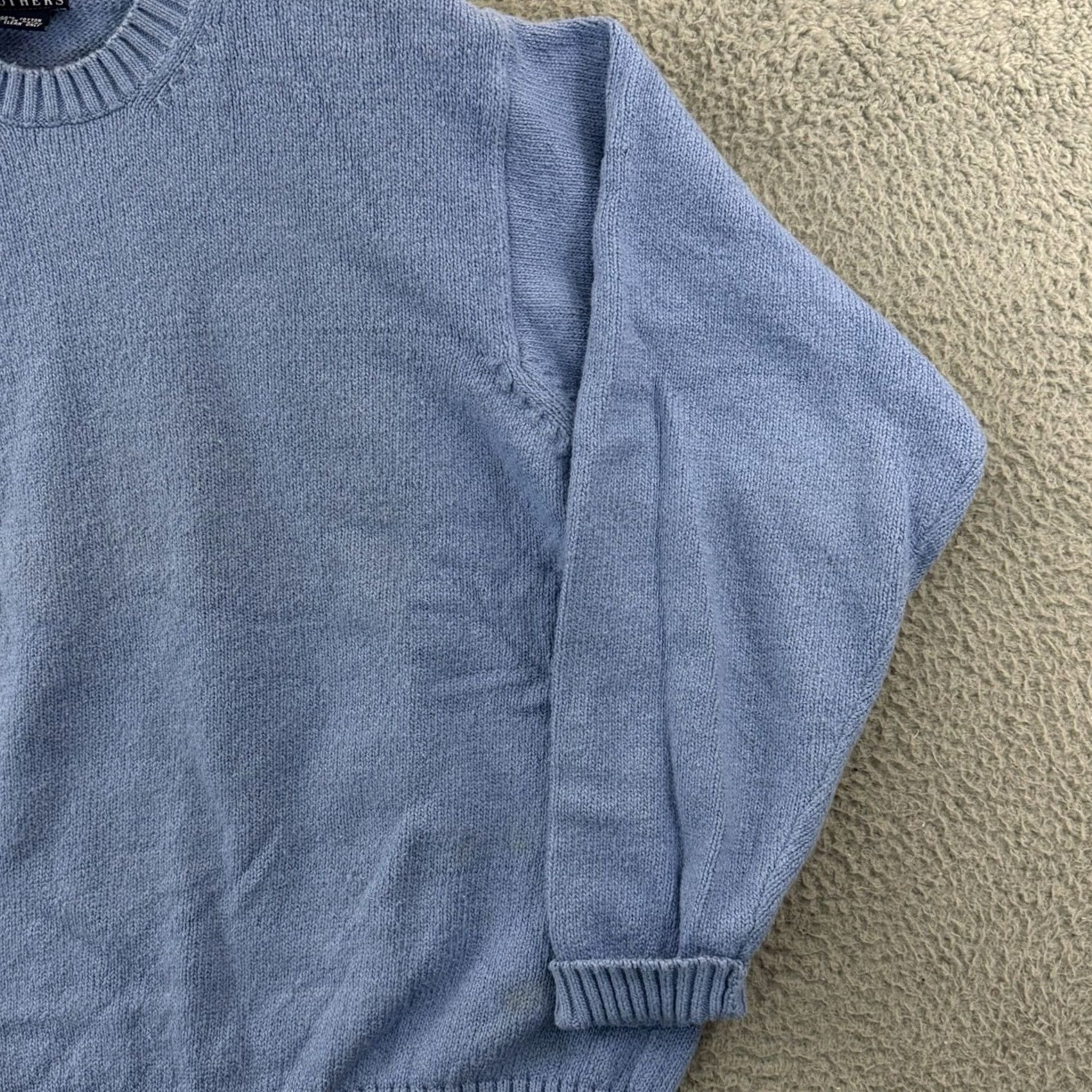 Brooks Brothers VINTAGE Brooks Brothers Sweater Mens XL Blue Crewneck Pullover Knit Size US XL / EU 56 / 4 - 5 Thumbnail