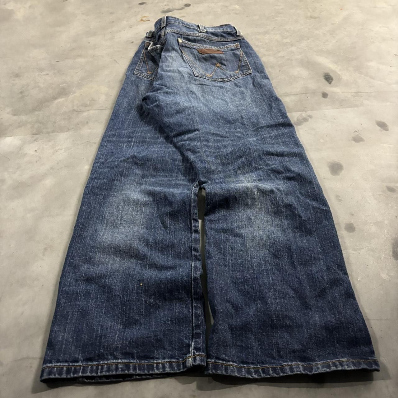 Vintage Crazy Vintage Y2K/2000s Grunge Faded Dark Wash Bootcut Denim Jeans! 34x30 Size US 34 / EU 50 - 4 Thumbnail