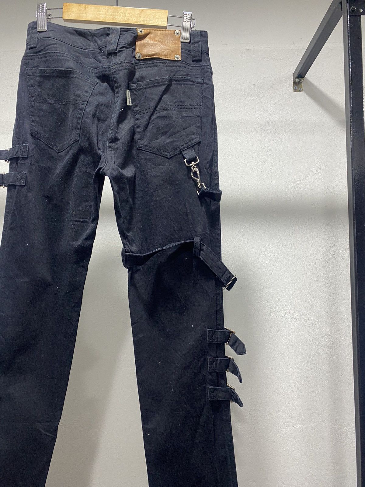 Japanese Brand Sick☠️ Corvo Bianco Flare Bondage Punk Grunge Lgb Gothic Size US 26 / EU 42 - 11 Thumbnail