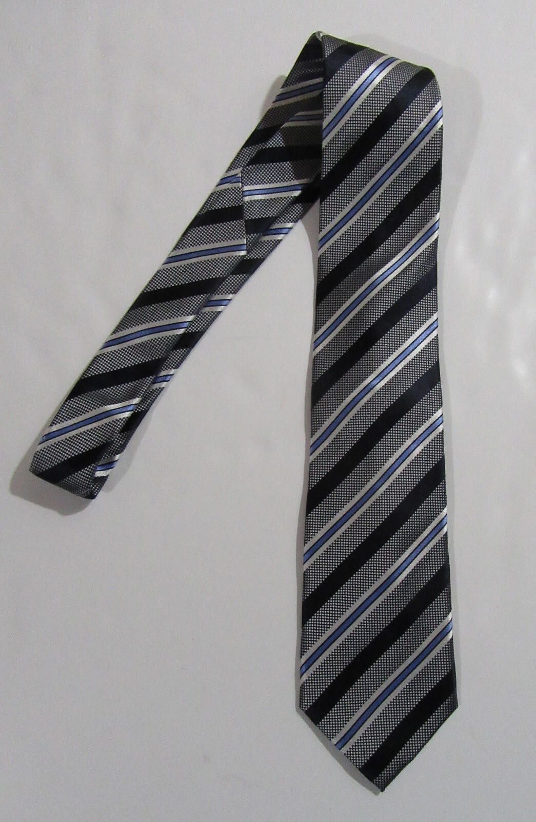 Designer Donald J. Trump Signature Collection Necktie Blue Striped Size ONE SIZE - 1 Thumbnail