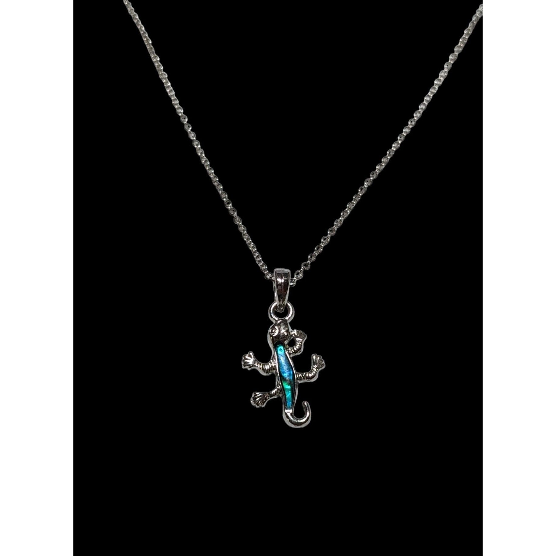 Other Vintage 90s Blue Shell Salamander NEcklace Size ONE SIZE - 3 Thumbnail