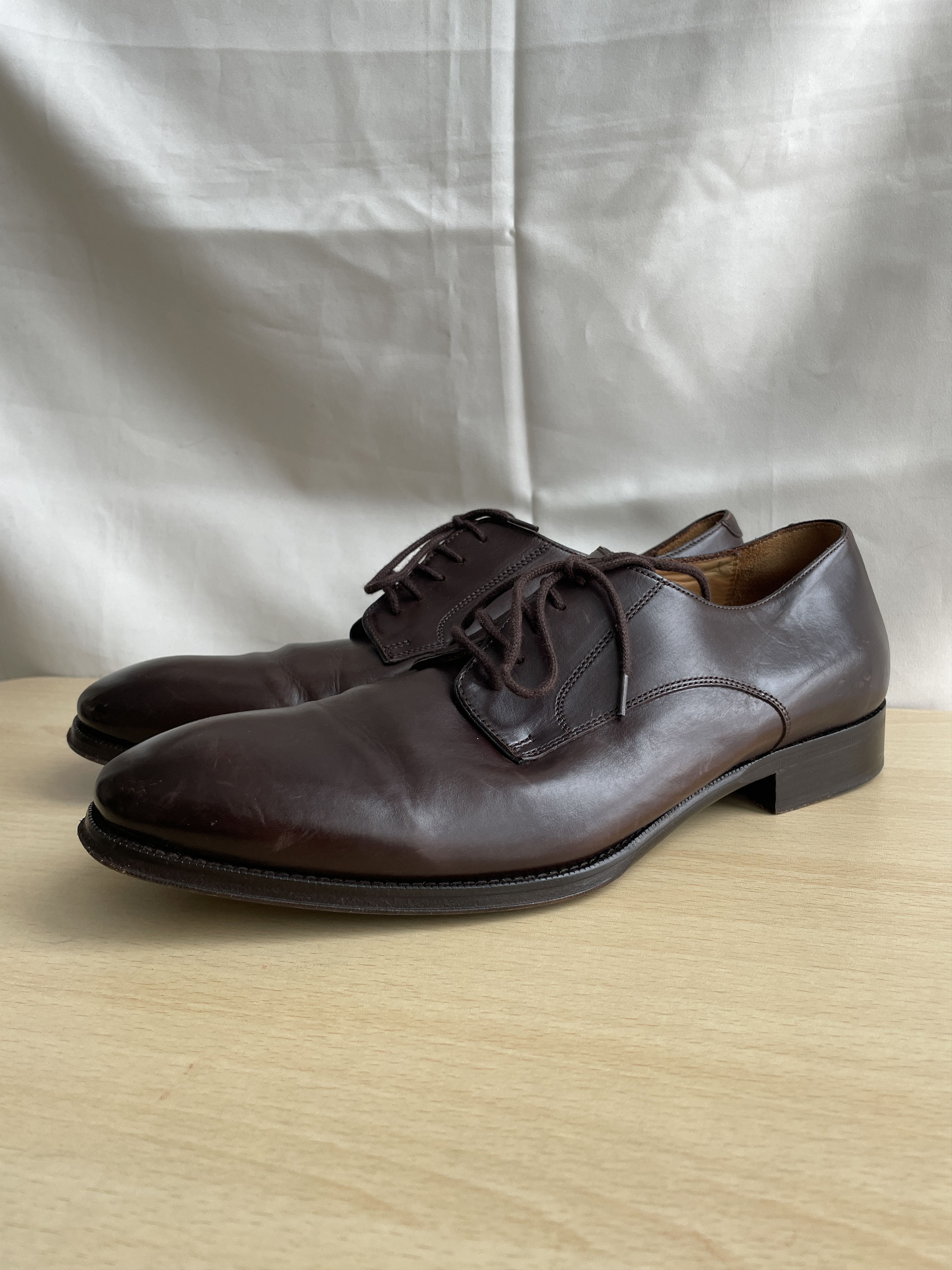 Suitsupply Suitsupply Brown Leather Derby Shoes Size US 10 / EU 43 - 2 Thumbnail