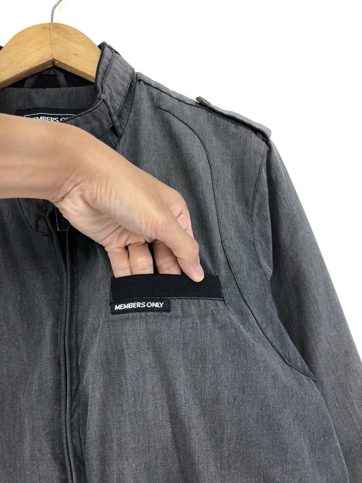 Members Only Members Only Faded Grey Racer Jacket Size US M / EU 48-50 / 2 - 7 Thumbnail